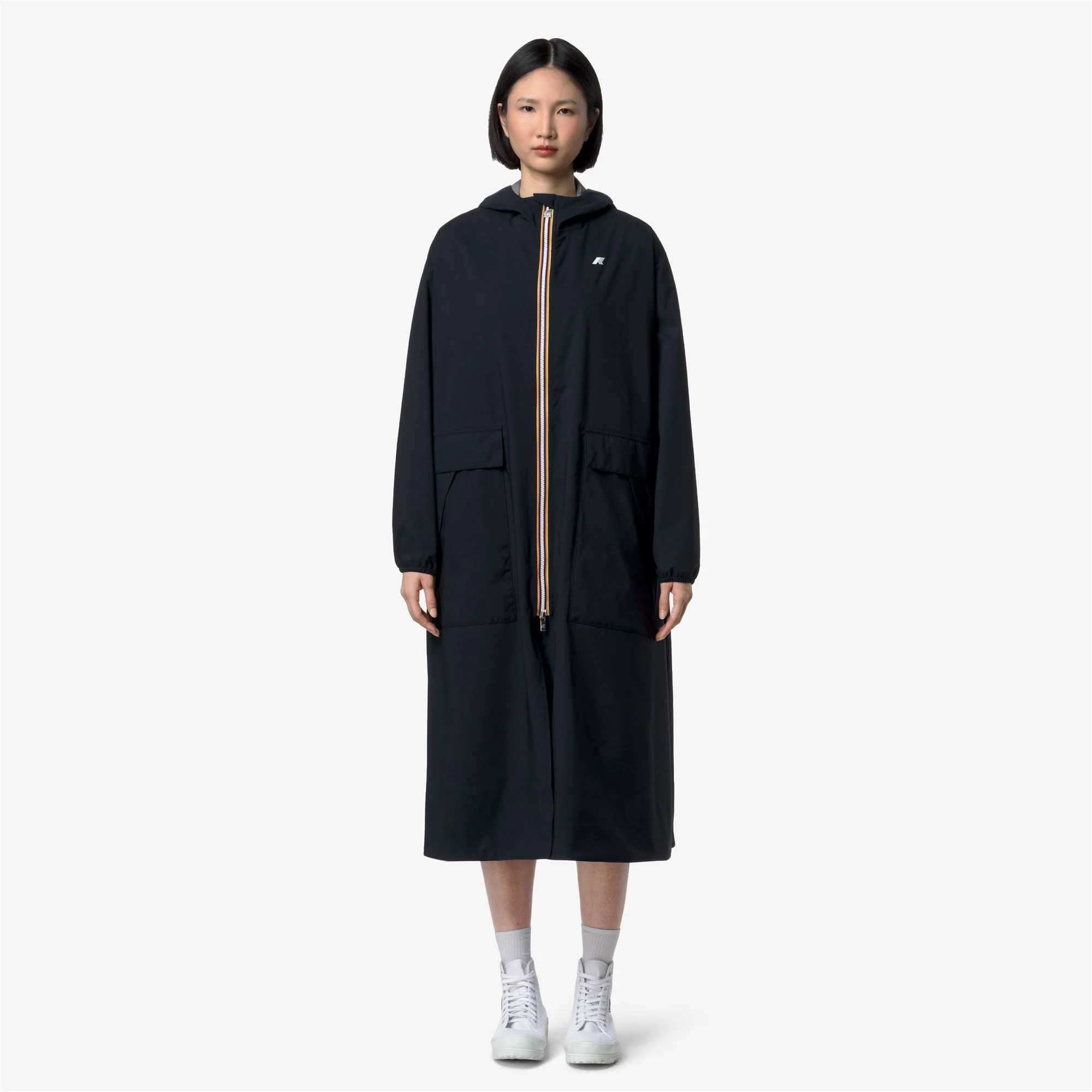 PERNILLA STRETCH DOT - Jackets - Long - Woman - BLUE DEPTH - Image 3