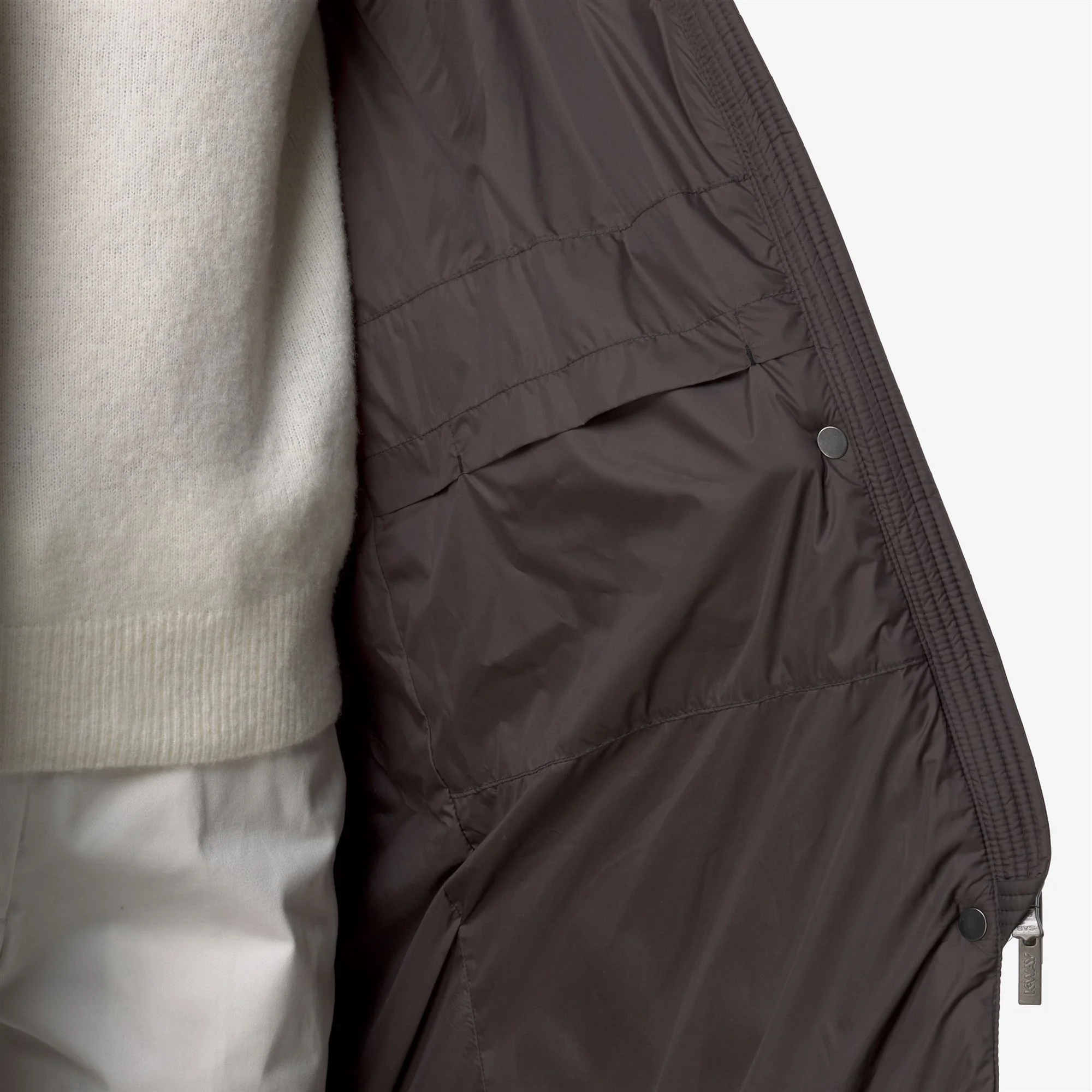 RUENNE THERMO MICROFIBER - Jackets - Long - Woman - BLACK OLIVE COMBO - Image 2