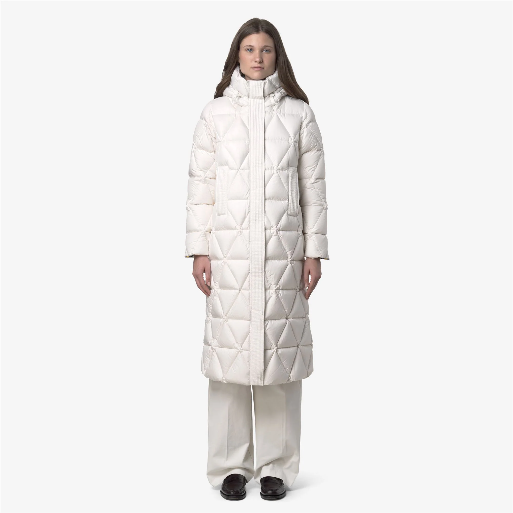 RUENNE THERMO MICROFIBER - Jackets - Long - Woman - WHITE GARDENIA COMBO - Image 3