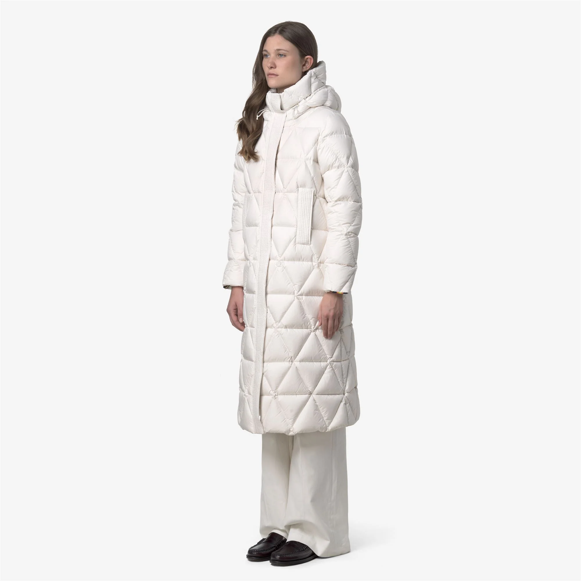 RUENNE THERMO MICROFIBER - Jackets - Long - Woman - WHITE GARDENIA COMBO - Image 4