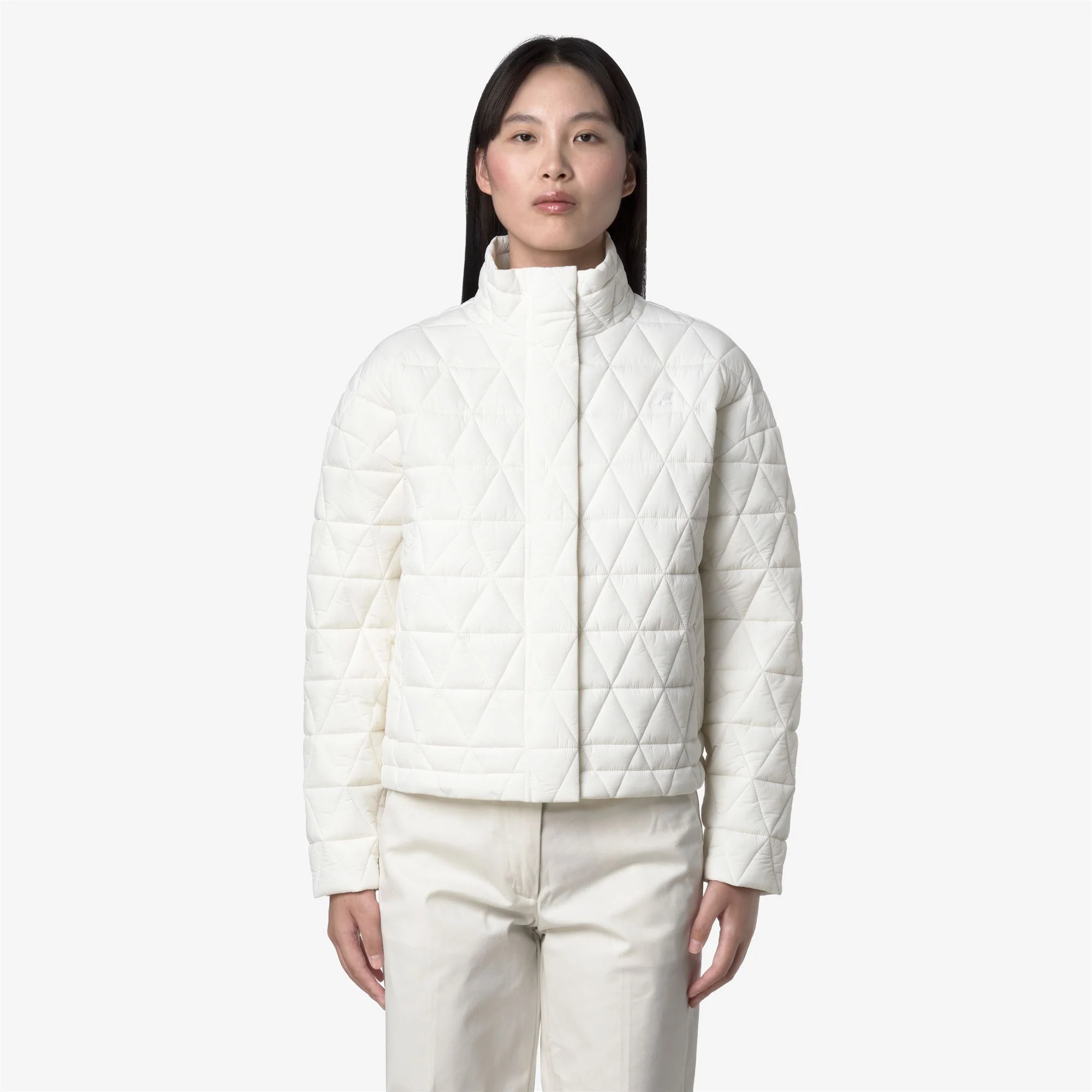 SABRINA DIAMOND QUILTED WARM - Jackets - Short - Woman - WHITE GARDENIA - Image 3