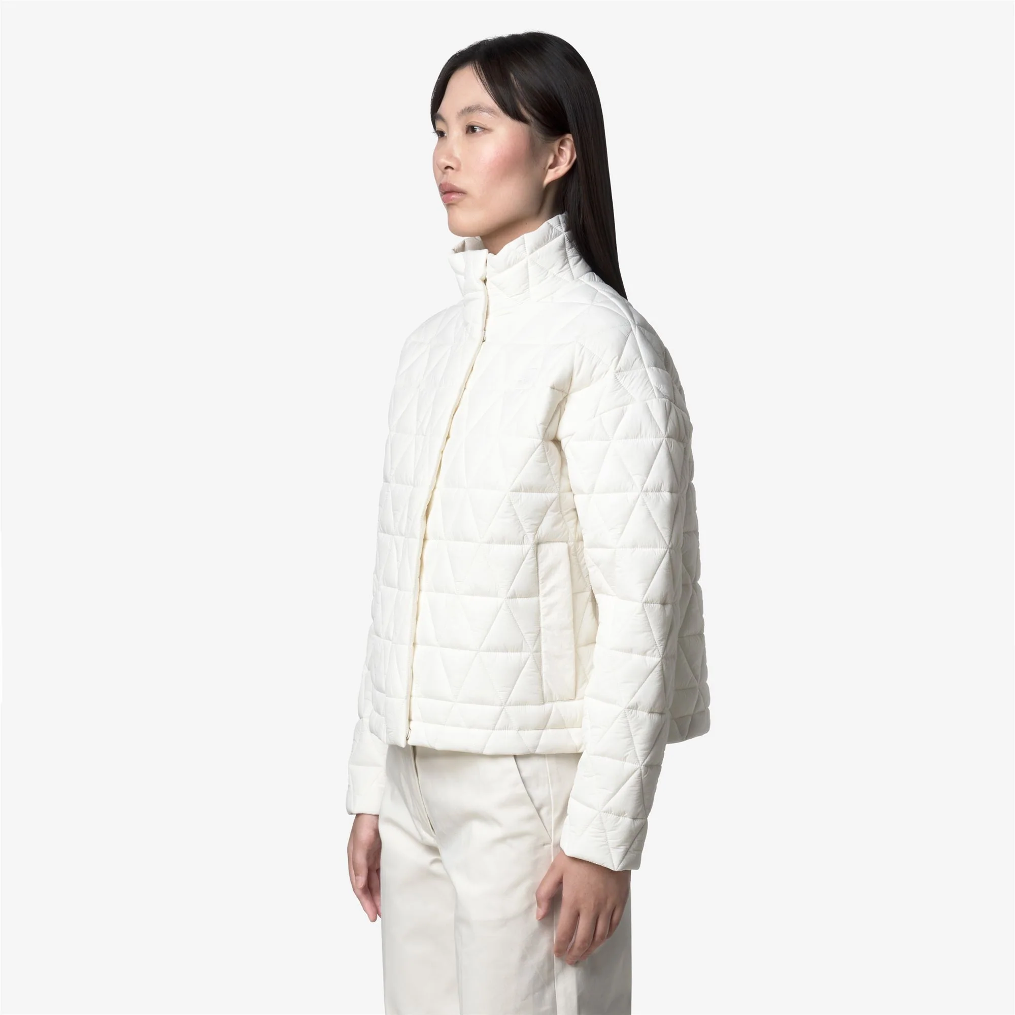 SABRINA DIAMOND QUILTED WARM - Jackets - Short - Woman - WHITE GARDENIA - Image 4