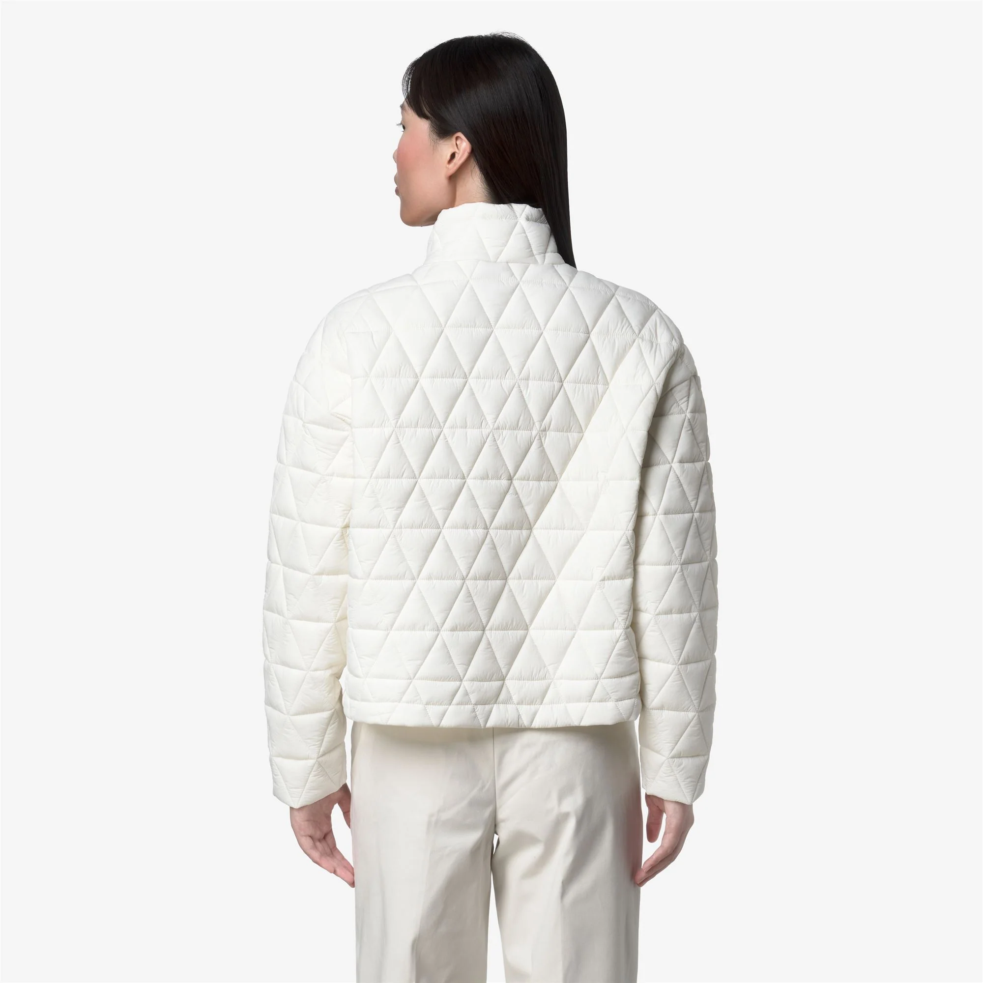 SABRINA DIAMOND QUILTED WARM - Jackets - Short - Woman - WHITE GARDENIA - Image 5