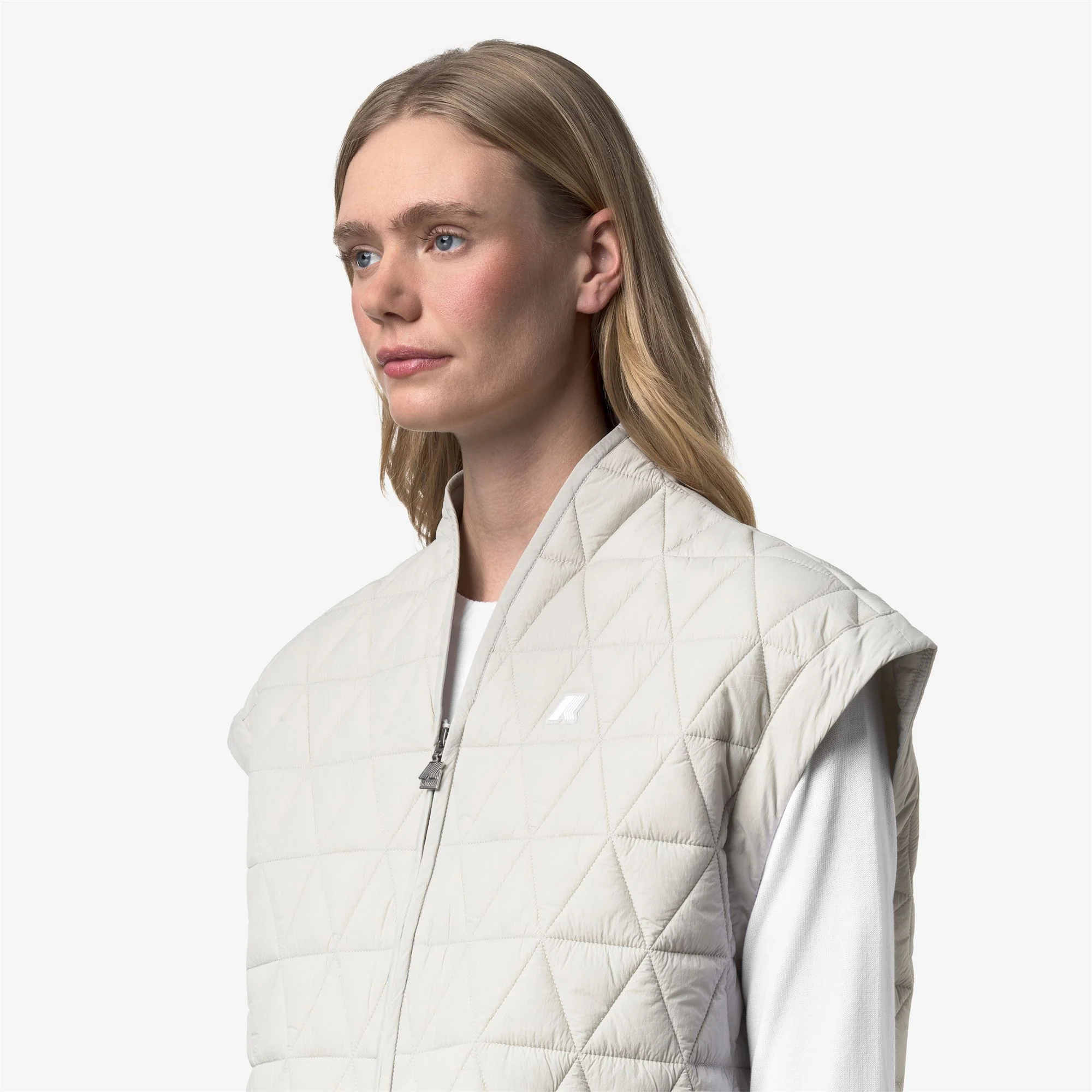 SALOIRE DIAMOND QUILTED WARM AF - Jackets - Vest - Woman - BEIGE LT - Image 2