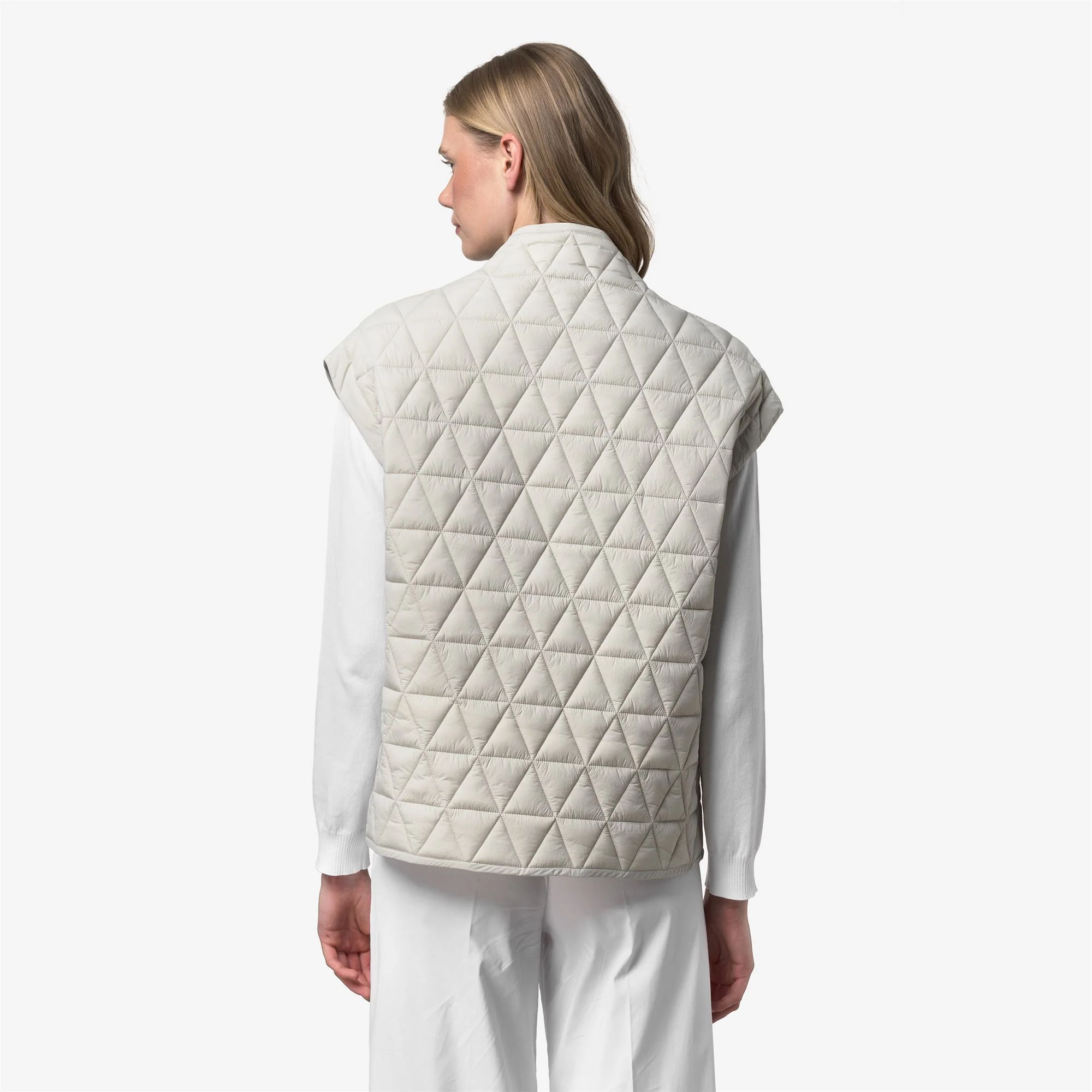 SALOIRE DIAMOND QUILTED WARM AF - Jackets - Vest - Woman - BEIGE LT - Image 5
