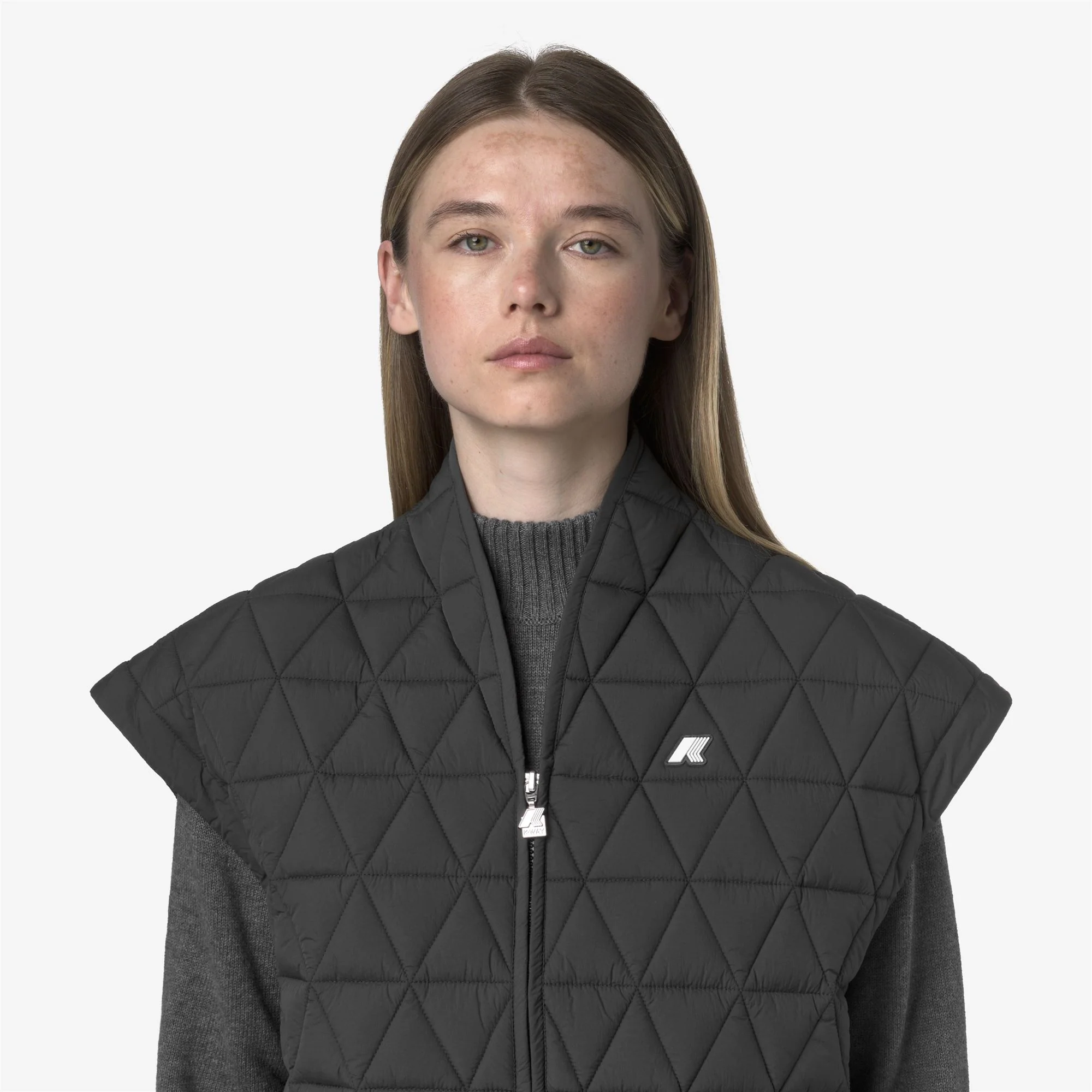 SALOIRE DIAMOND QUILTED WARM AF - Jackets - Vest - Woman - GREY SHADOW DK - Image 2