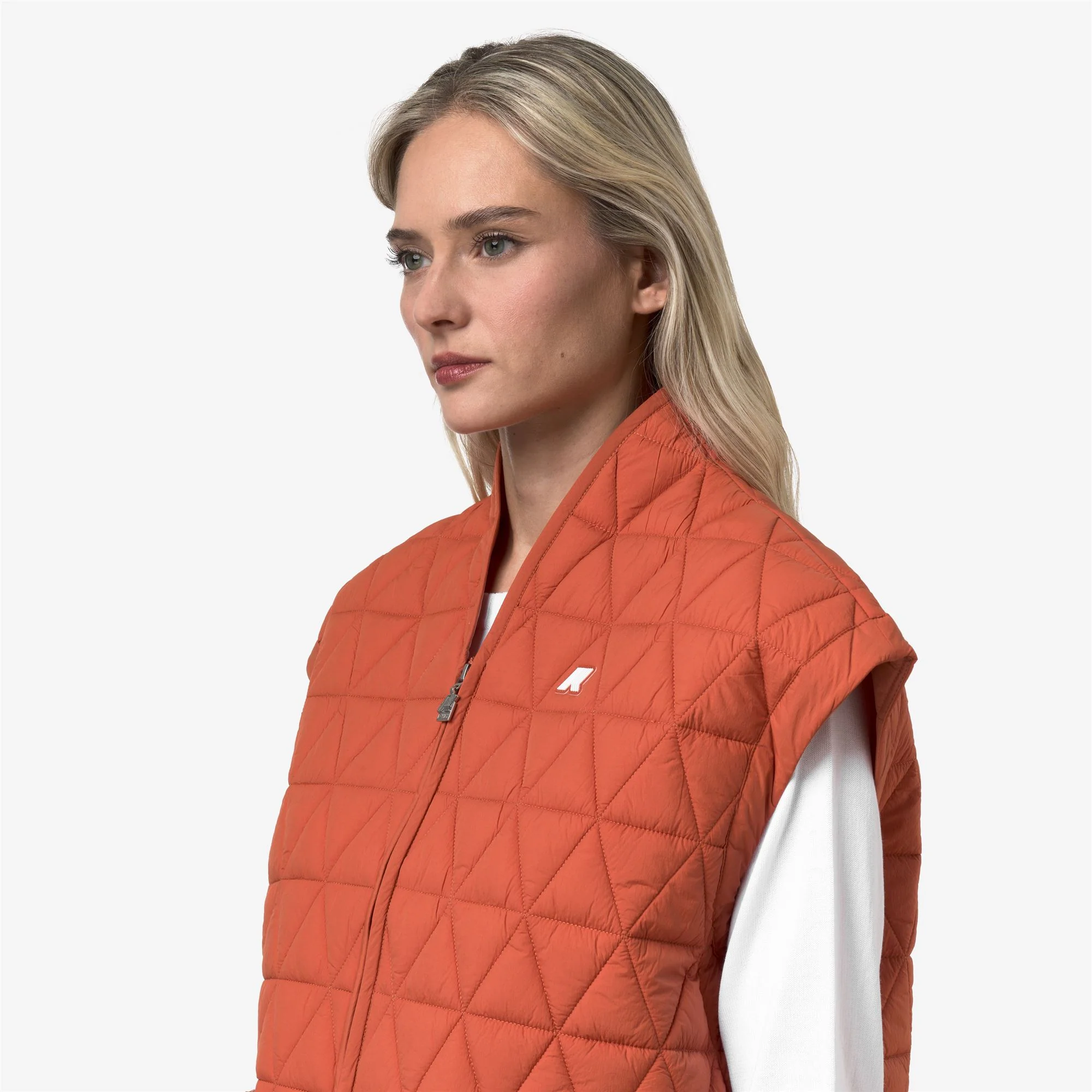 SALOIRE DIAMOND QUILTED WARM AF - Jackets - Vest - Woman - ORANGE BROWNISH - Image 2