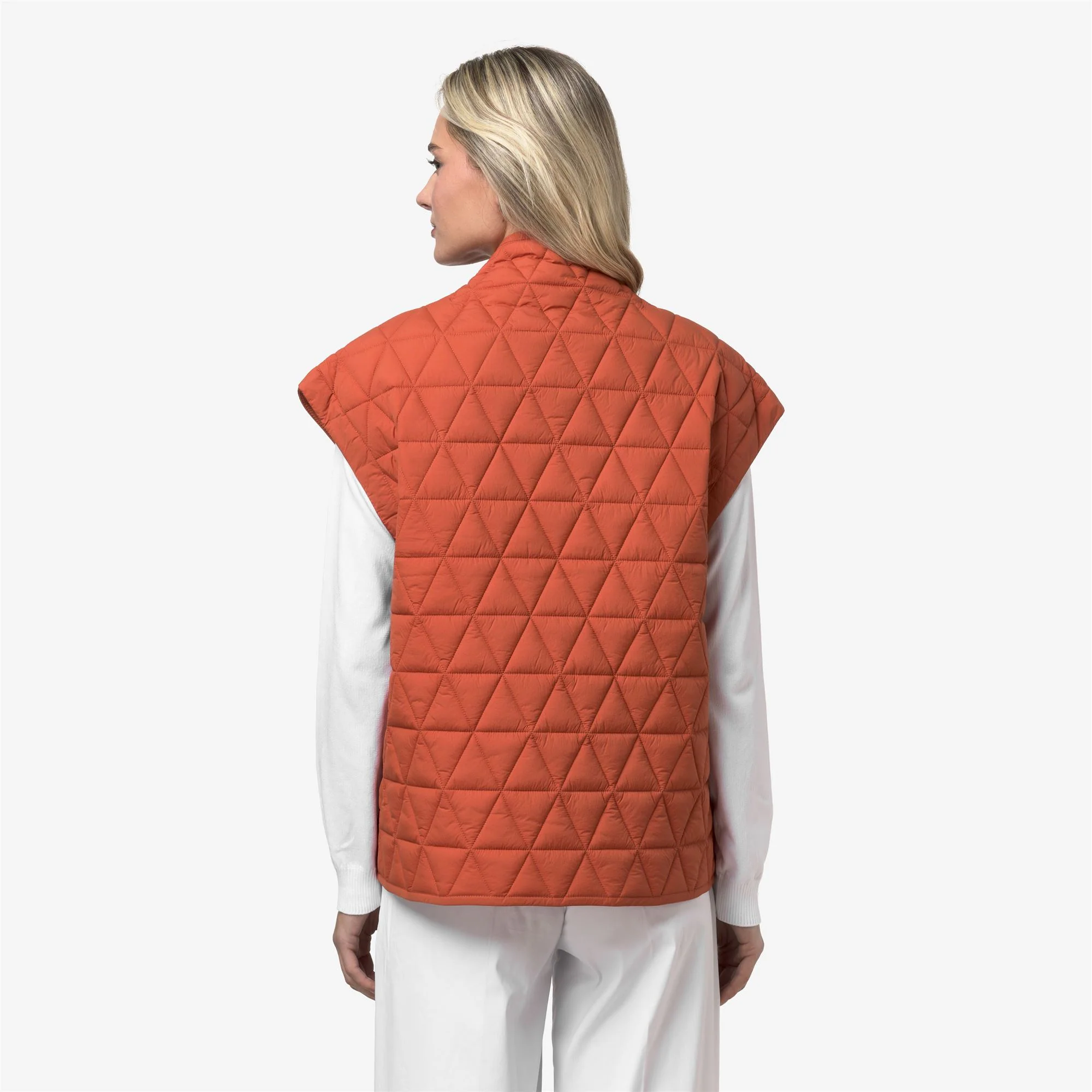SALOIRE DIAMOND QUILTED WARM AF - Jackets - Vest - Woman - ORANGE BROWNISH - Image 5