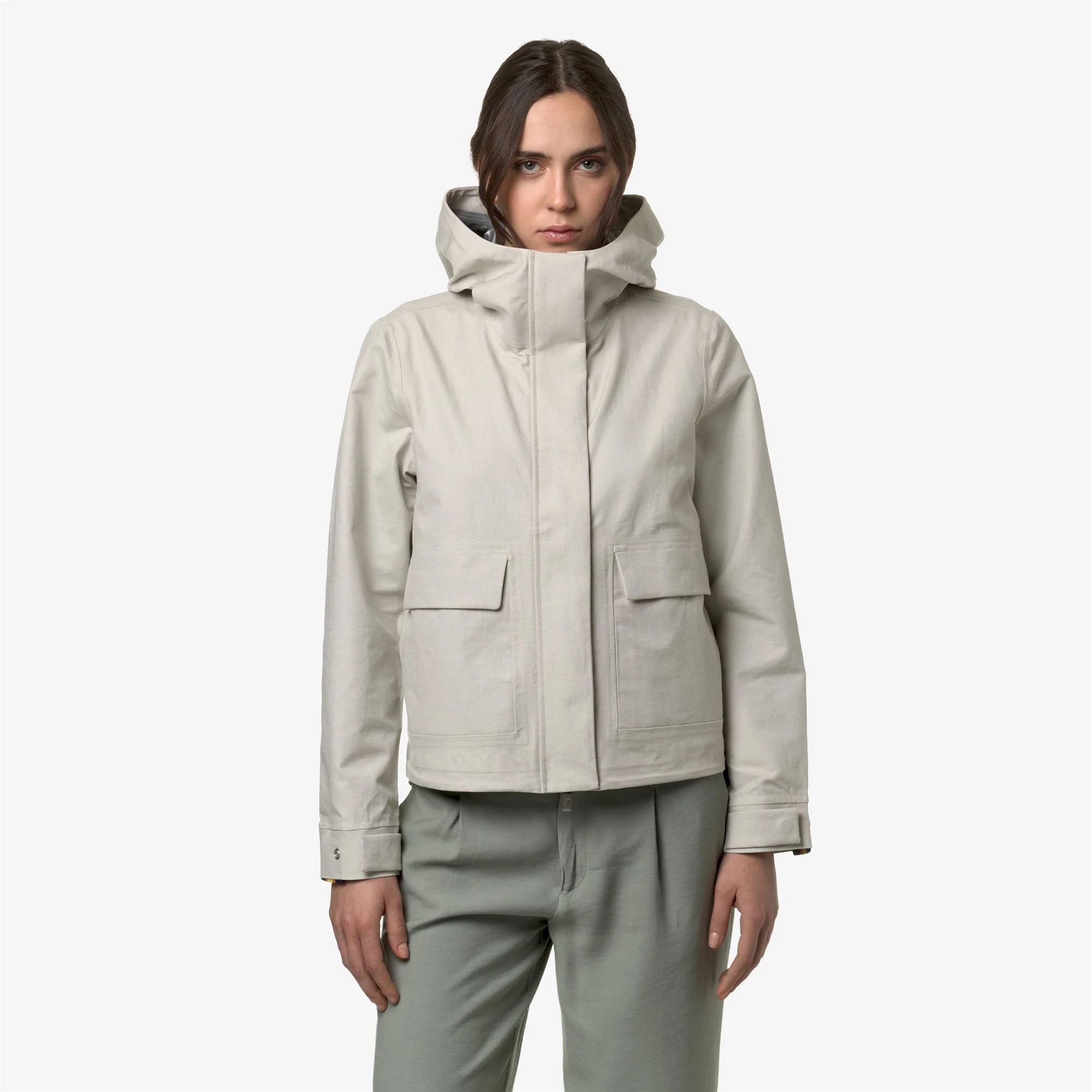 SARTHE LINEN BLEND 2L - Jackets - Short - Woman - BEIGE LT-SILVER - Image 3
