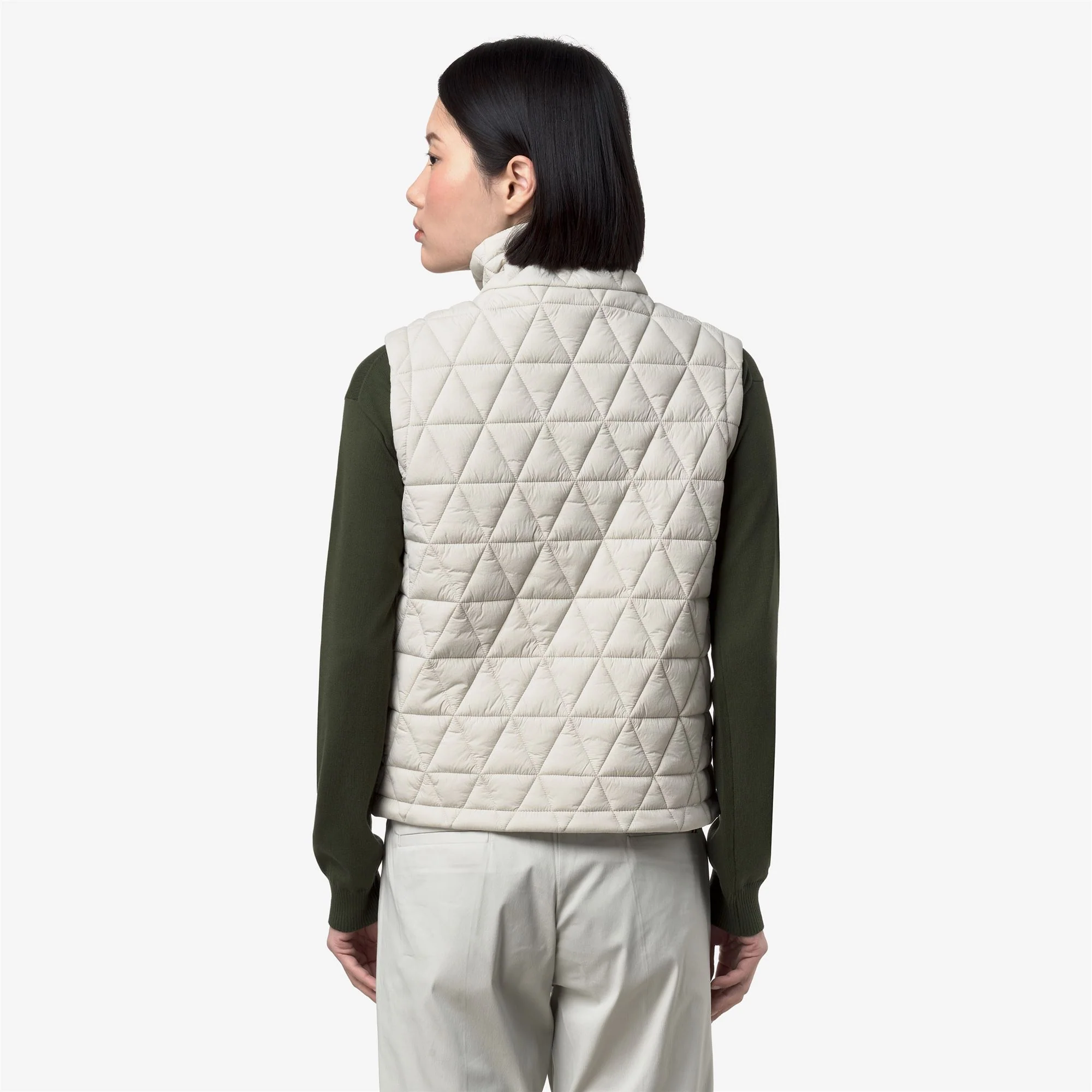 SATINE DIAMOND QUILTED WARM - Jackets - Vest - Woman - BEIGE LT - Image 5