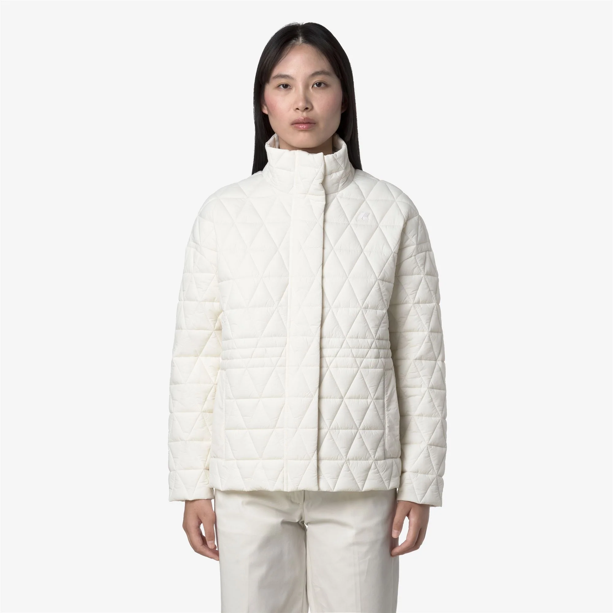 SELENE DIAMOND QUILTED WARM - Jackets - Mid - Woman - WHITE GARDENIA - Image 3
