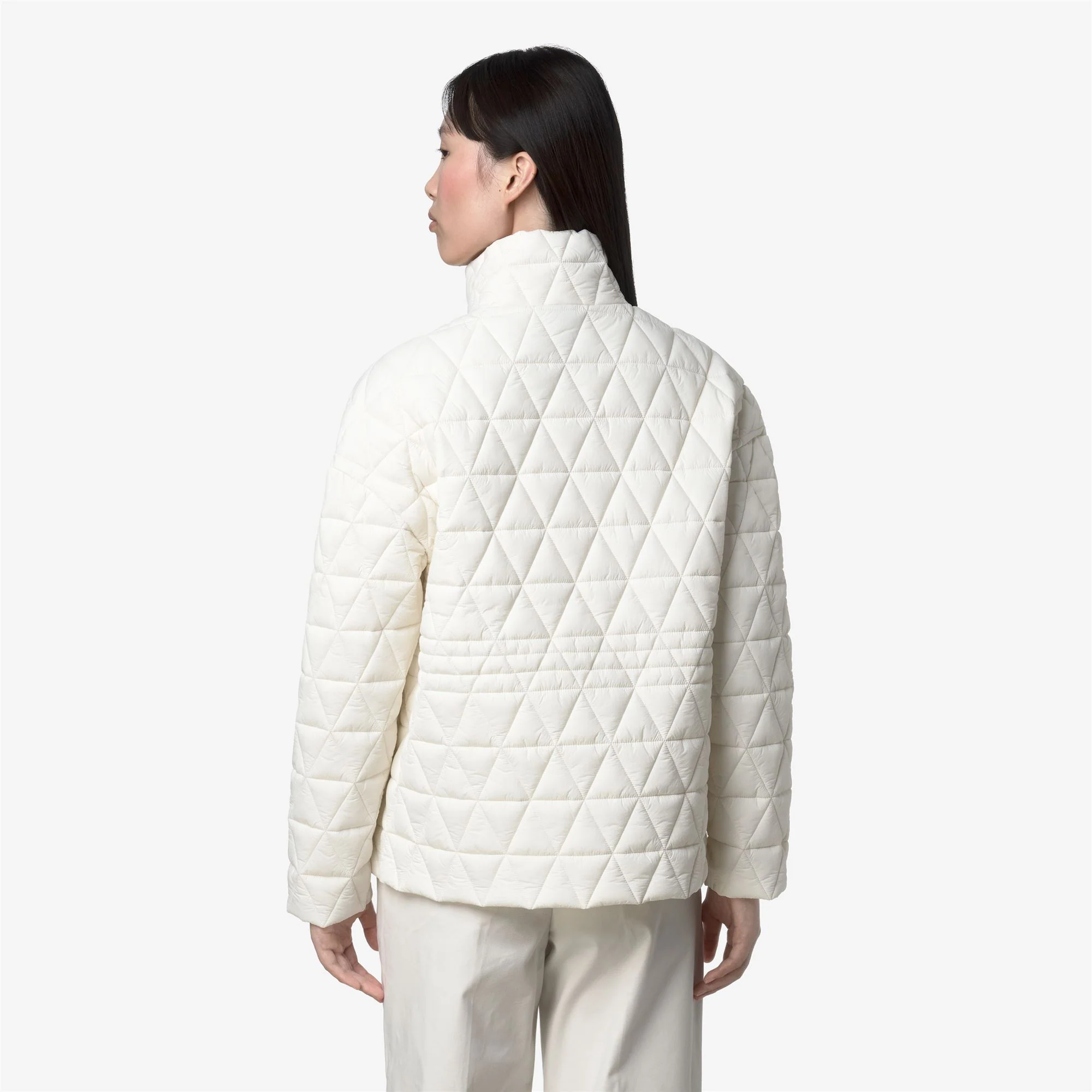 SELENE DIAMOND QUILTED WARM - Jackets - Mid - Woman - WHITE GARDENIA - Image 5