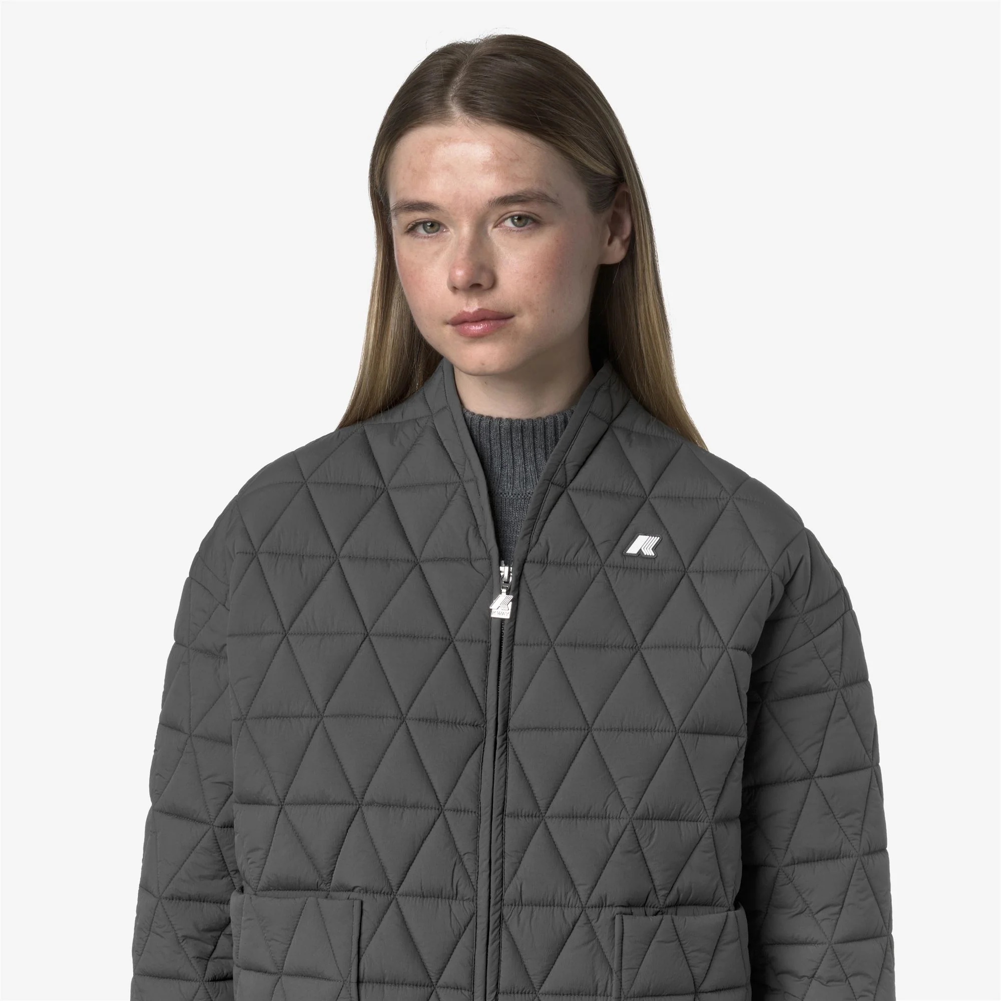 SELIME DIAMOND QUILTED WARM AF - Jackets - Mid - Woman - GREY SHADOW DK - Image 2
