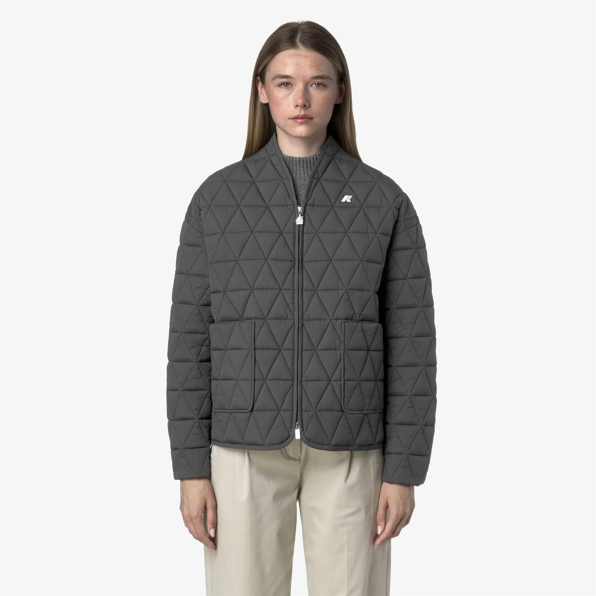 SELIME DIAMOND QUILTED WARM AF - Jackets - Mid - Woman - GREY SHADOW DK - Image 3