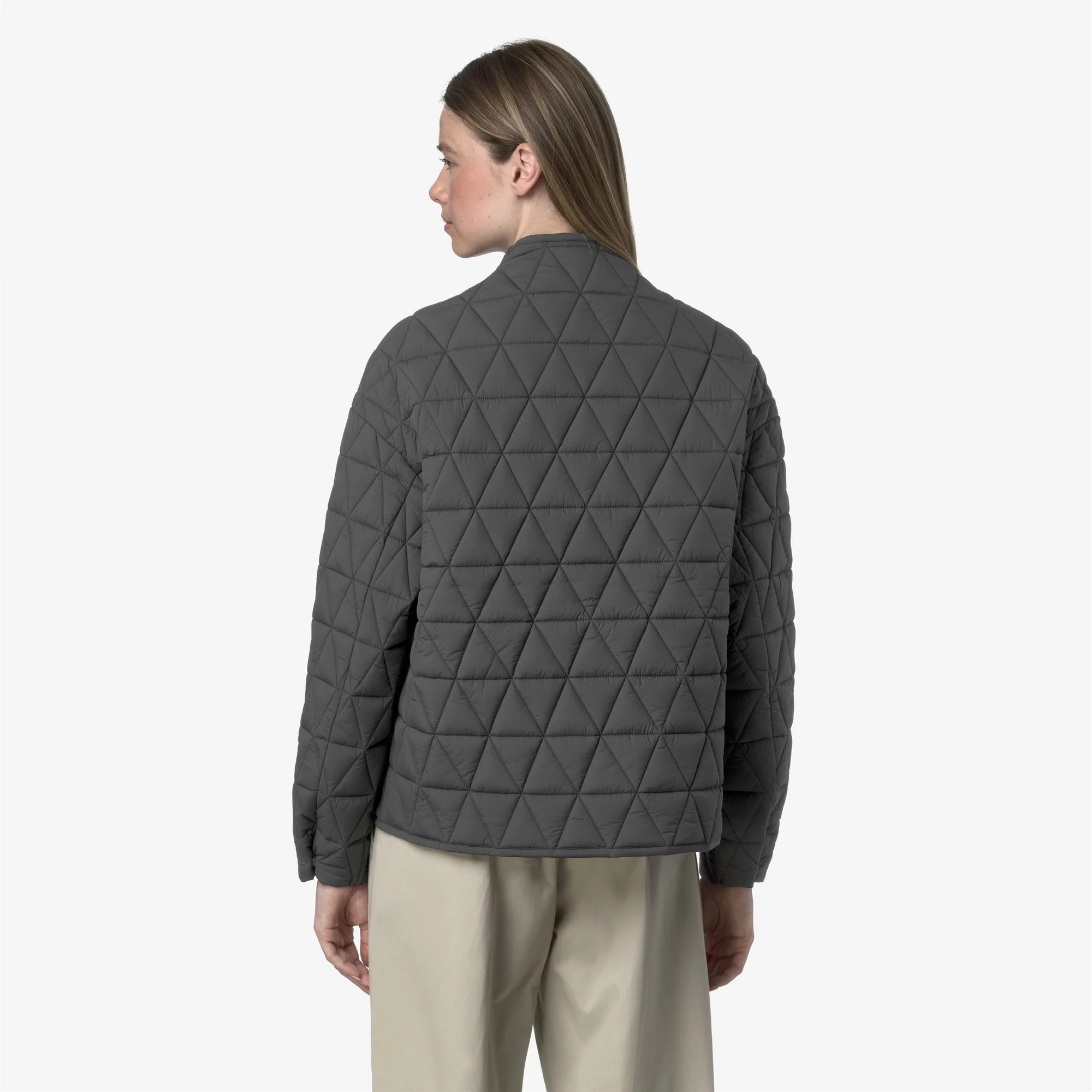 SELIME DIAMOND QUILTED WARM AF - Jackets - Mid - Woman - GREY SHADOW DK - Image 5