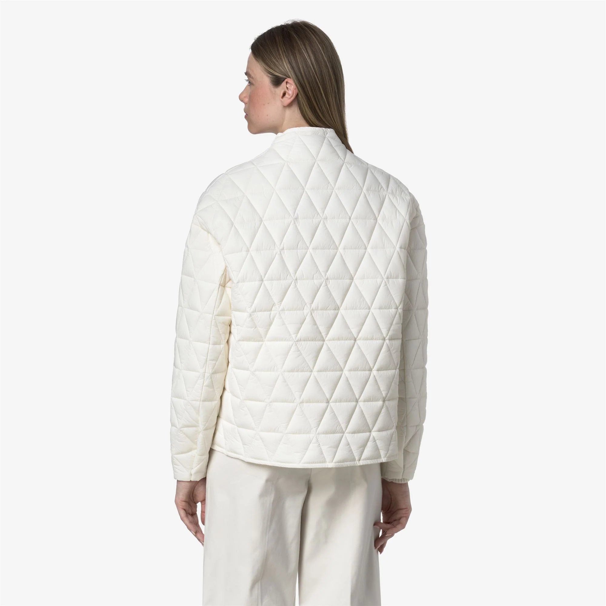 SELIME DIAMOND QUILTED WARM AF - Jackets - Mid - Woman - WHITE GARDENIA - Image 5