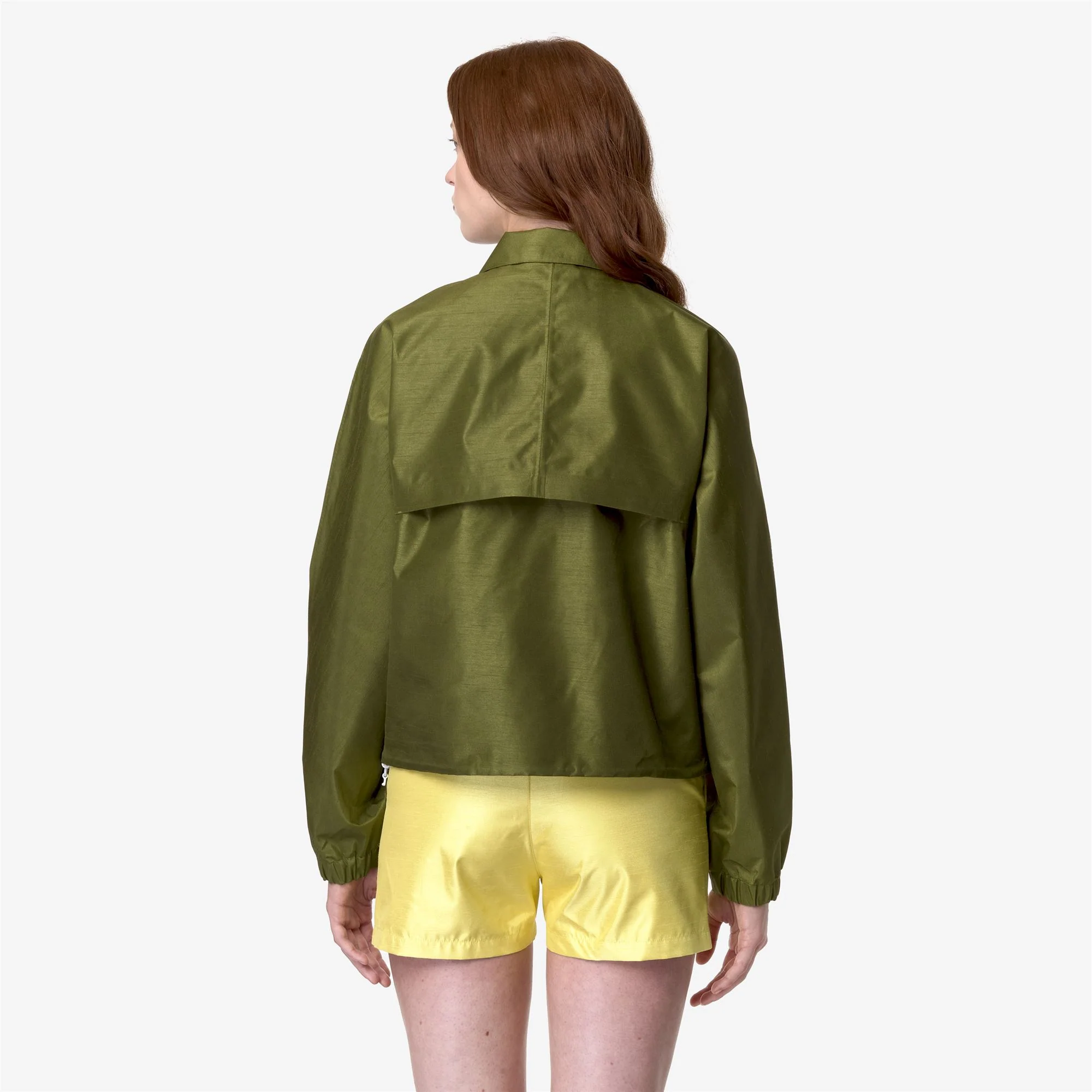 SOISIR SHANTUNG - LIKE 2L - Jackets - Short - Woman - GREEN SPHAGNUM SHANTUNG - Image 5