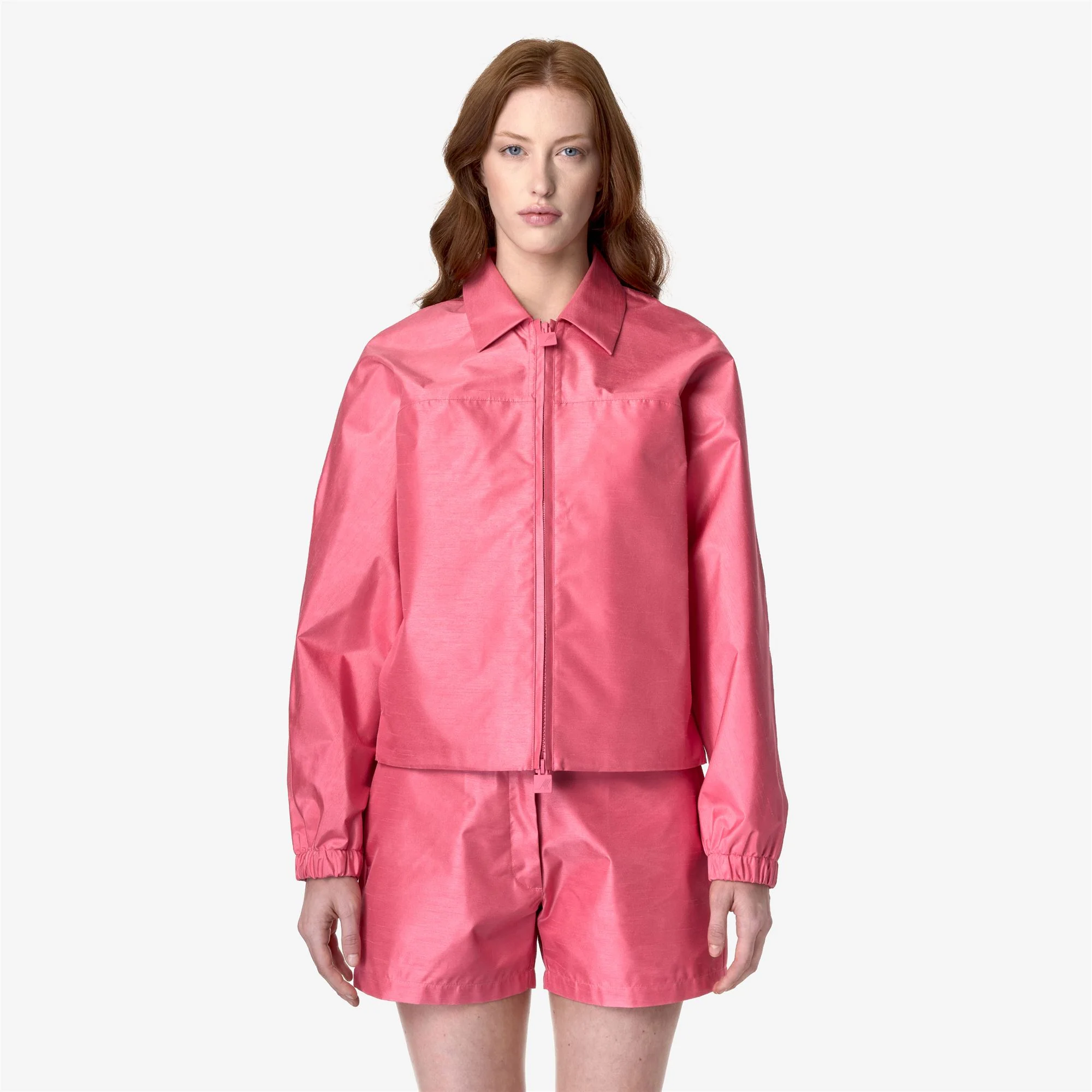SOISIR SHANTUNG - LIKE 2L - Jackets - Short - Woman - PINK CAMELIA SHANTUNG - Image 3