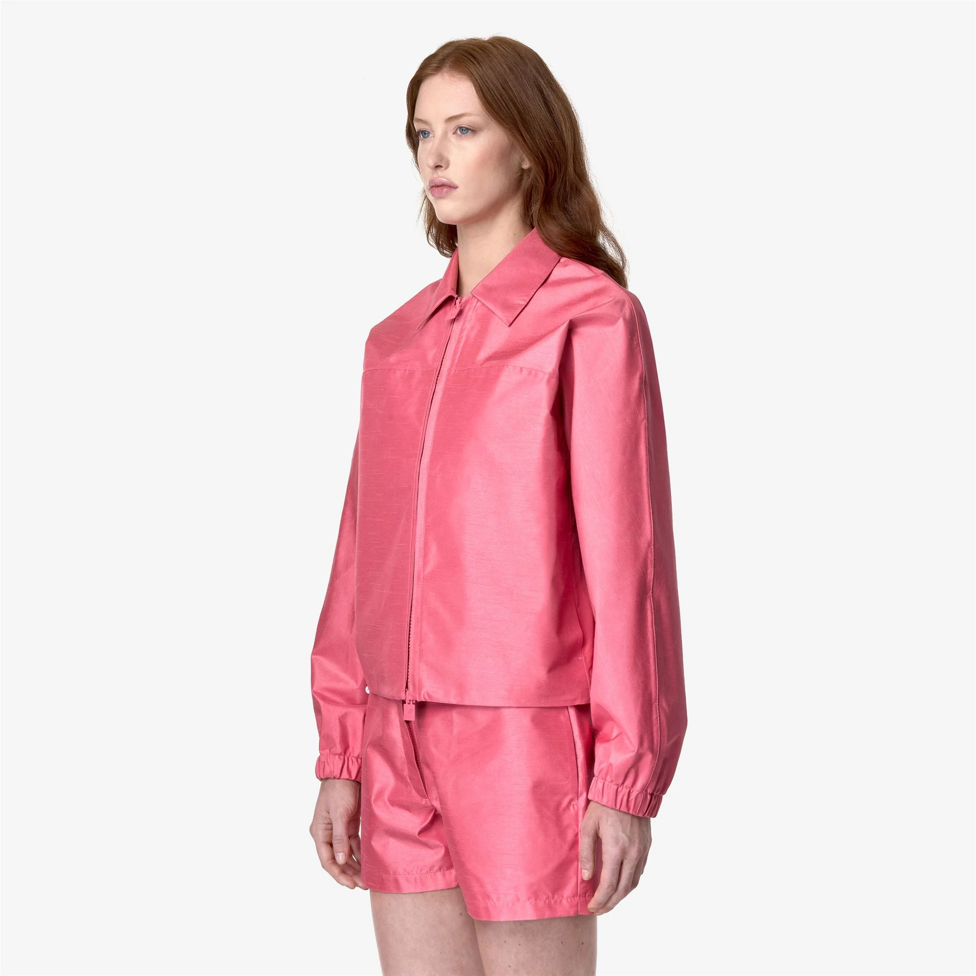 SOISIR SHANTUNG - LIKE 2L - Jackets - Short - Woman - PINK CAMELIA SHANTUNG - Image 4