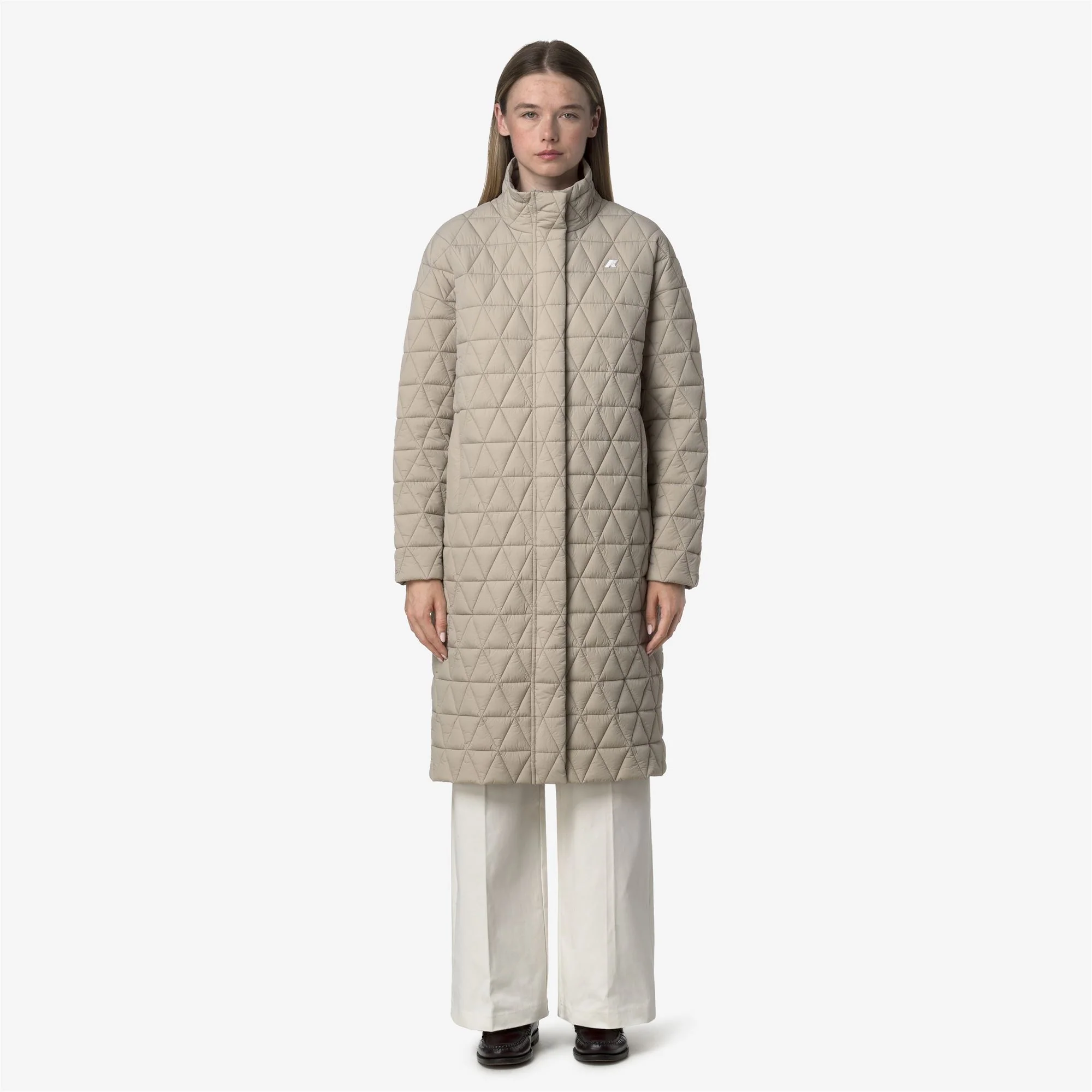 SONJA DIAMOND QUILTED WARM - Jackets - Long - Woman - BEIGE CASHMERE - Image 3