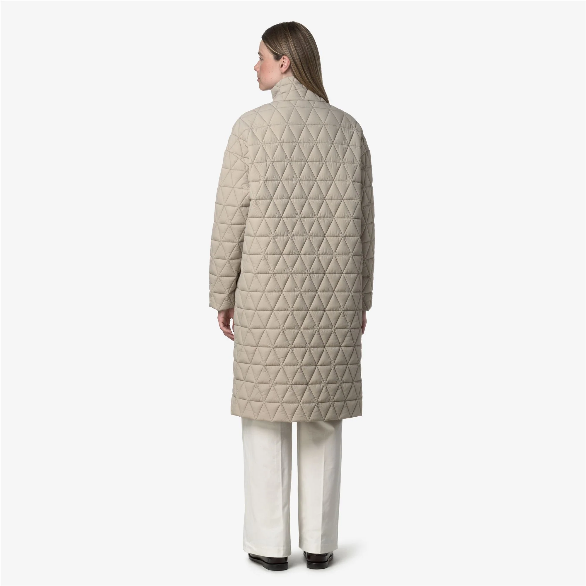 SONJA DIAMOND QUILTED WARM - Jackets - Long - Woman - BEIGE CASHMERE - Image 5