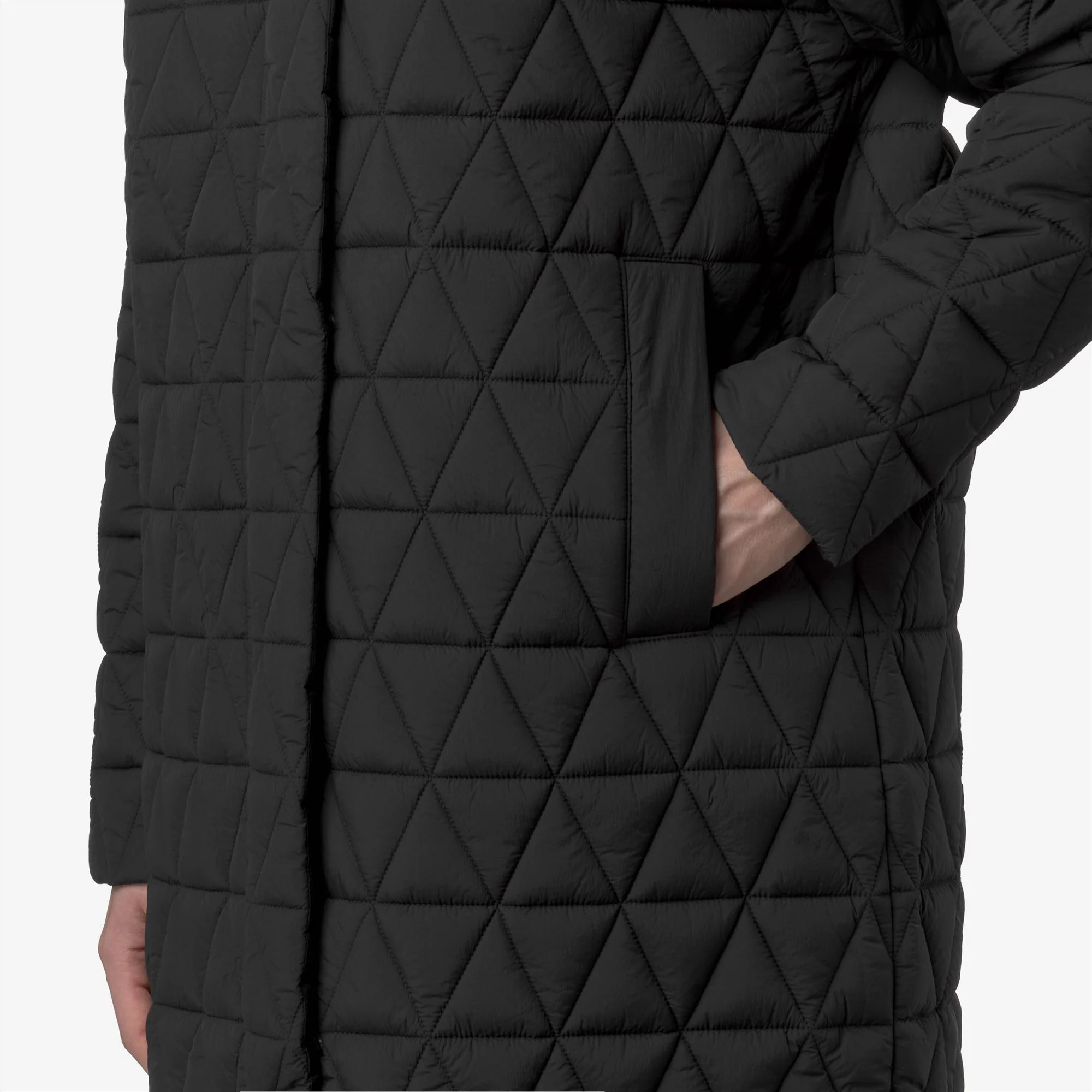 SONJA DIAMOND QUILTED WARM - Jackets - Long - Woman - BLACK PURE - Image 2