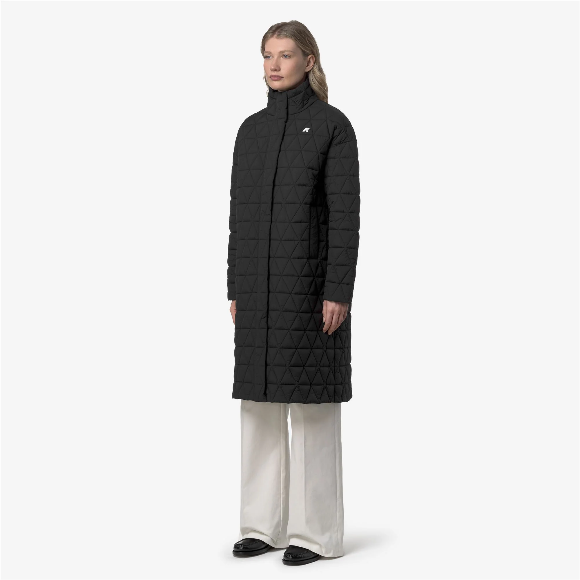 SONJA DIAMOND QUILTED WARM - Jackets - Long - Woman - BLACK PURE - Image 4