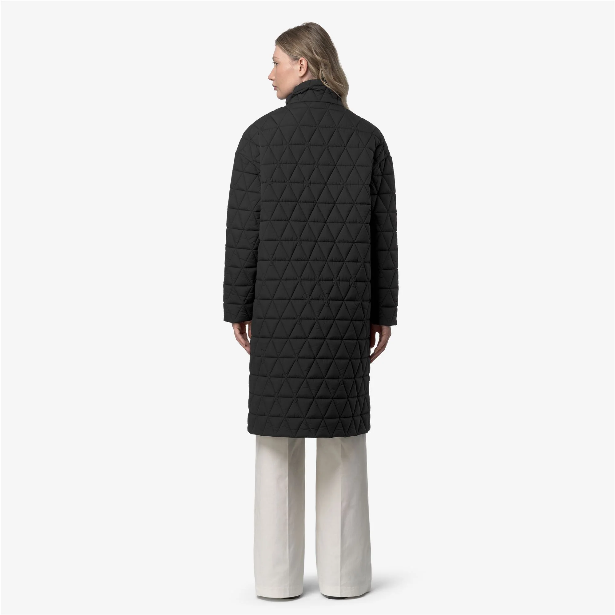 SONJA DIAMOND QUILTED WARM - Jackets - Long - Woman - BLACK PURE - Image 5