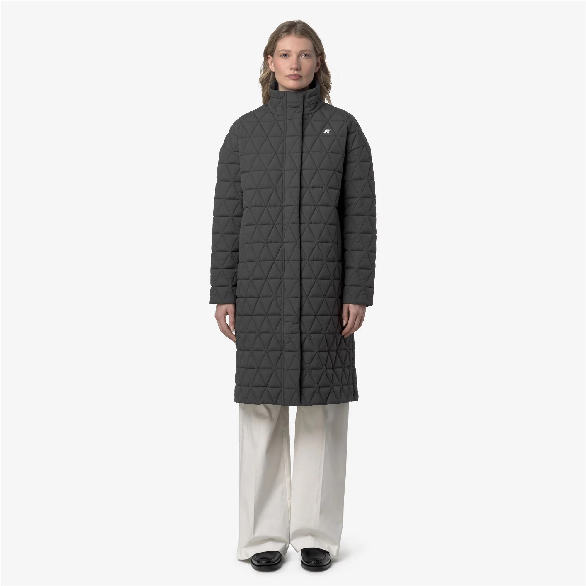SONJA DIAMOND QUILTED WARM - Jackets - Long - Woman - GREY SHADOW DK - Image 3