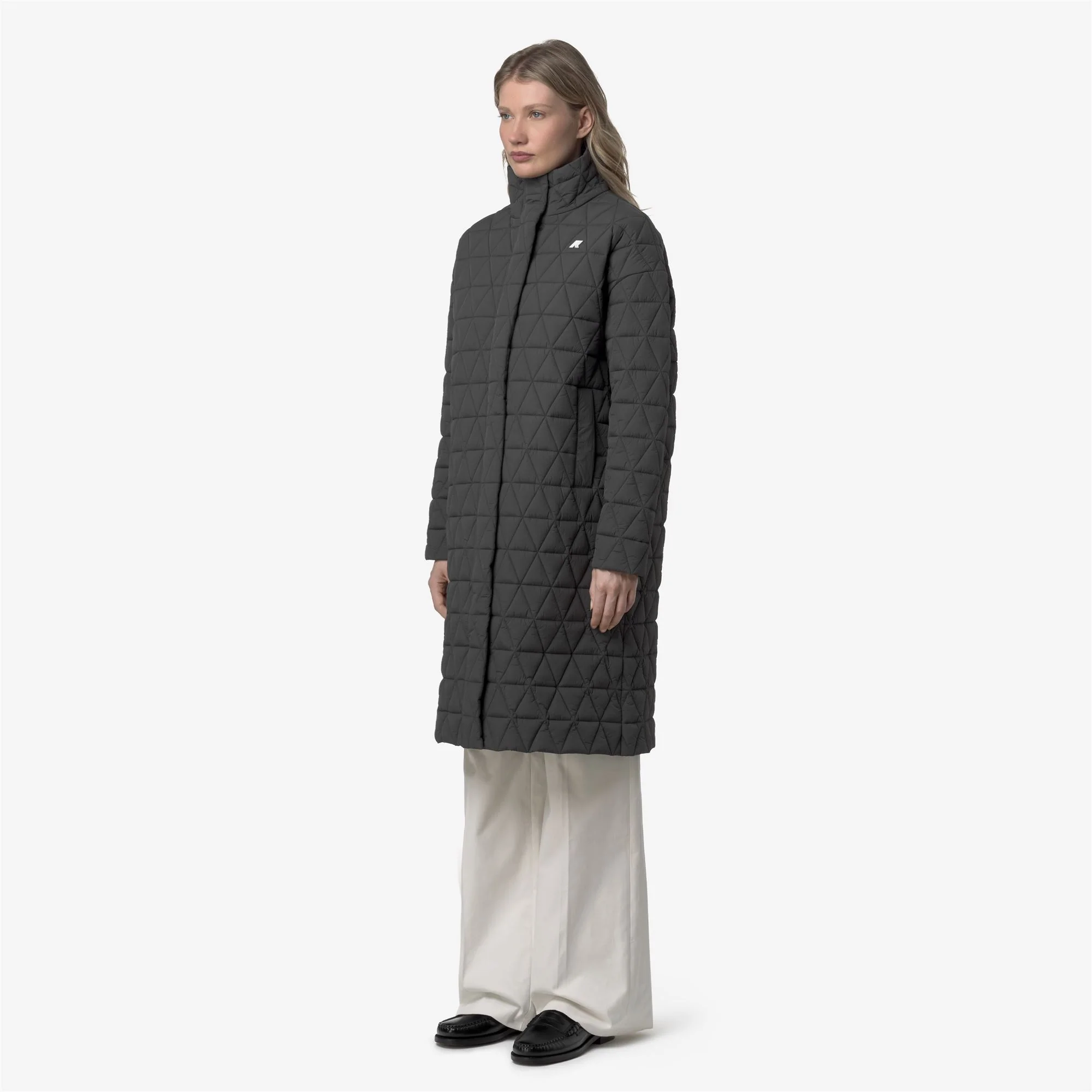 SONJA DIAMOND QUILTED WARM - Jackets - Long - Woman - GREY SHADOW DK - Image 4