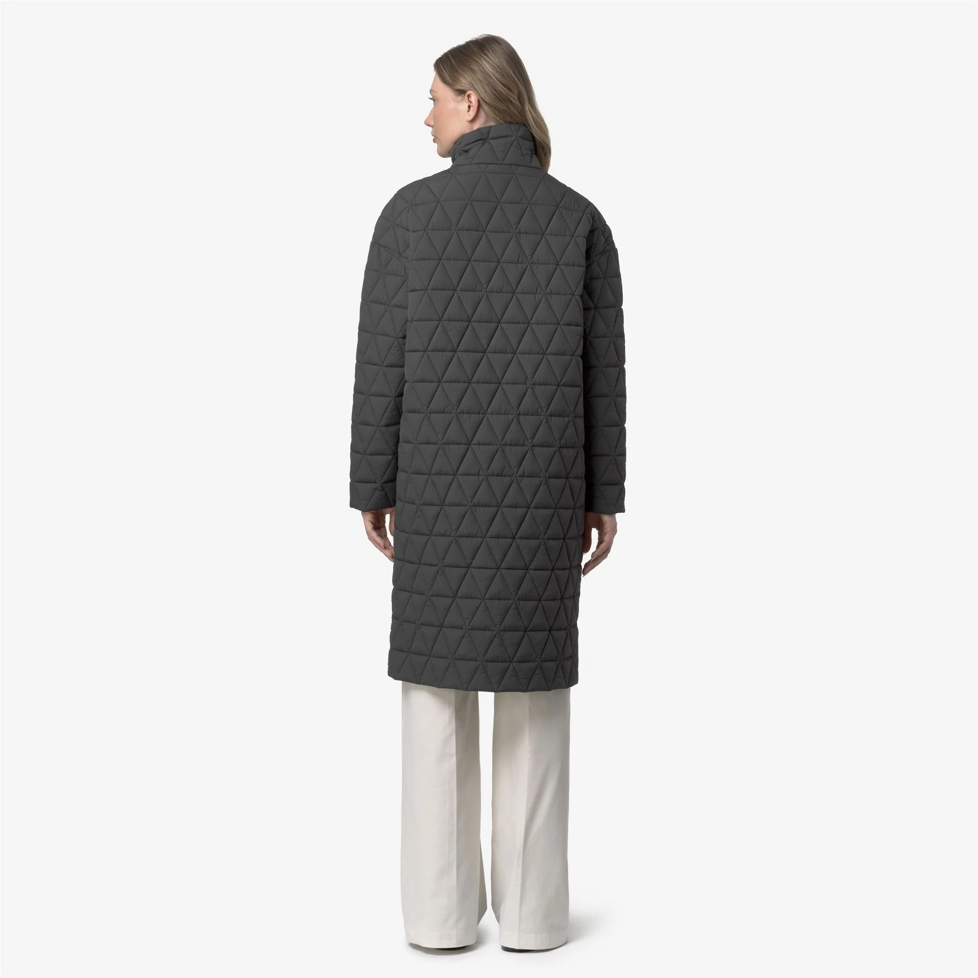 SONJA DIAMOND QUILTED WARM - Jackets - Long - Woman - GREY SHADOW DK - Image 5