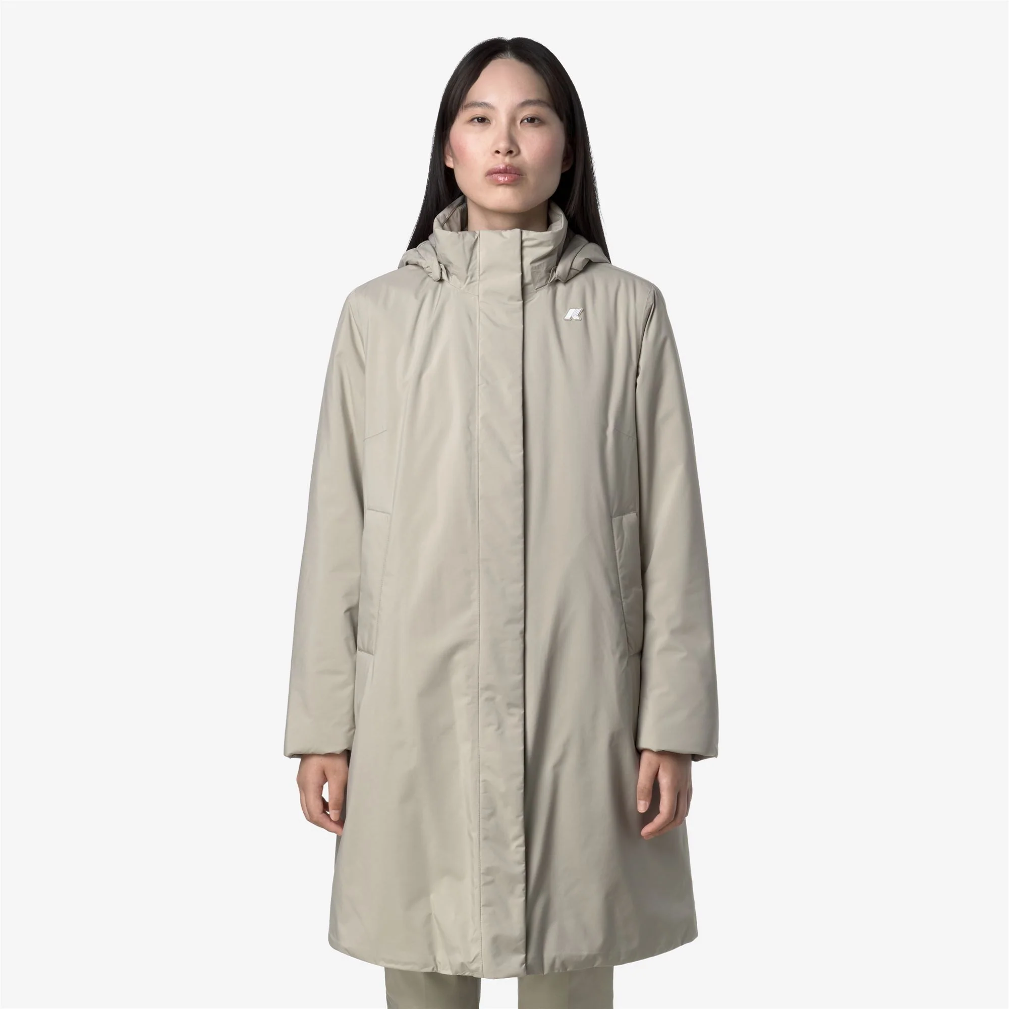 SONJA SOFT TOUCH MARMOTTA - Jackets - Long - Woman - BEIGE CASHMERE-GREY GOAT - Image 4