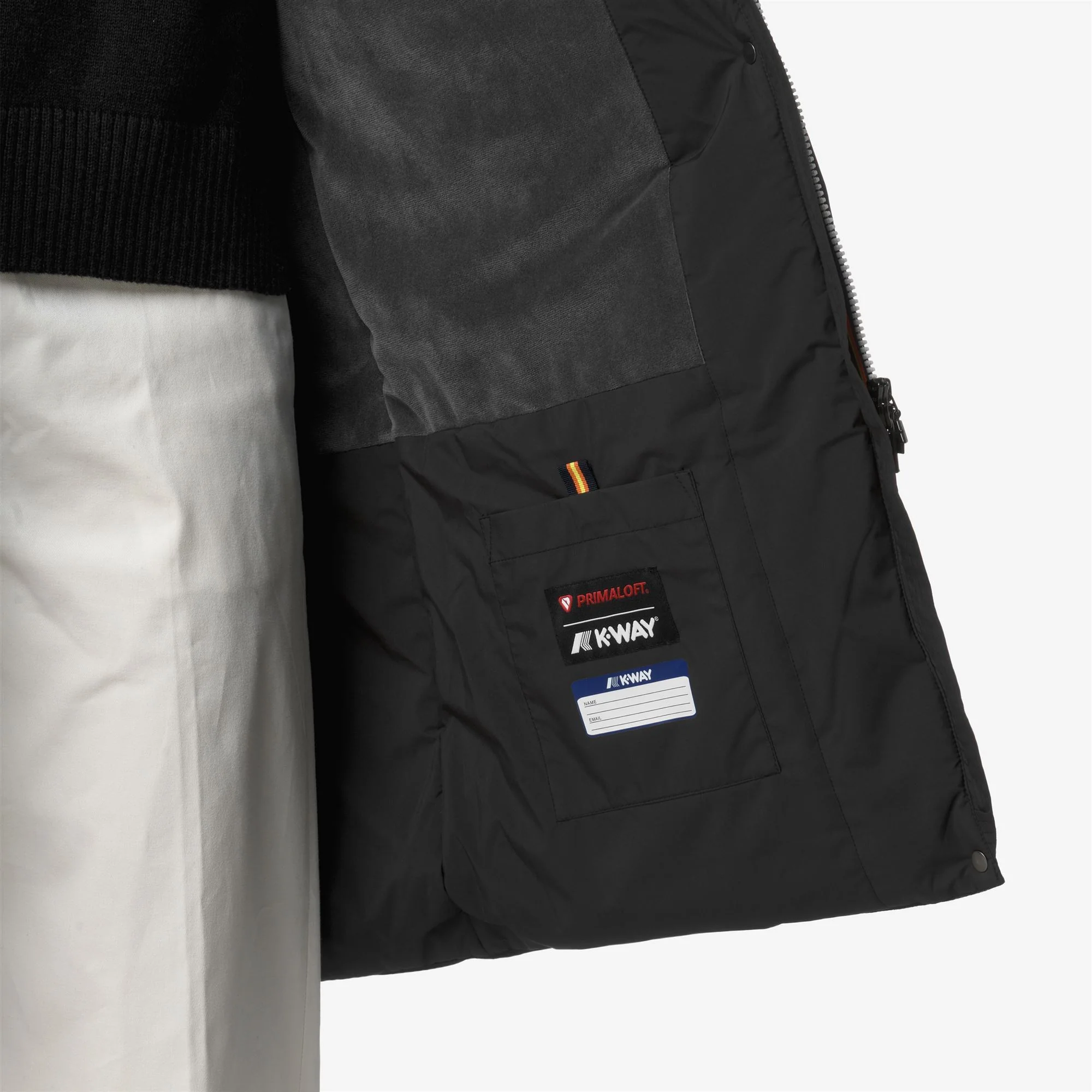 SONJA SOFT TOUCH MARMOTTA - Jackets - Long - Woman - BLACK PURE-BLUE AIRFORCE - Image 3