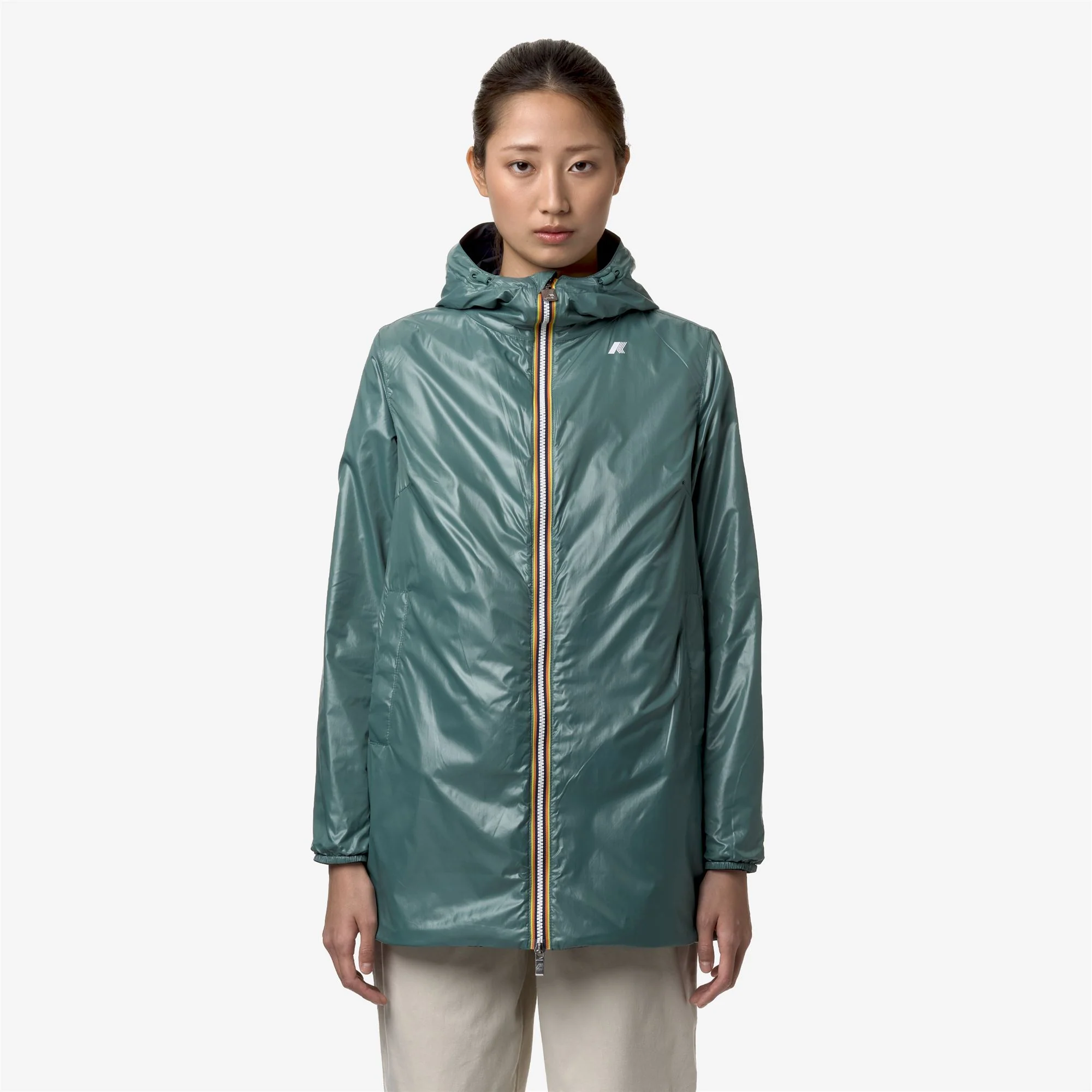 SOPHIE PLUS.2 REVERSIBLE - Jackets - Mid - Woman - BLUE D-GREEN P - Image 3