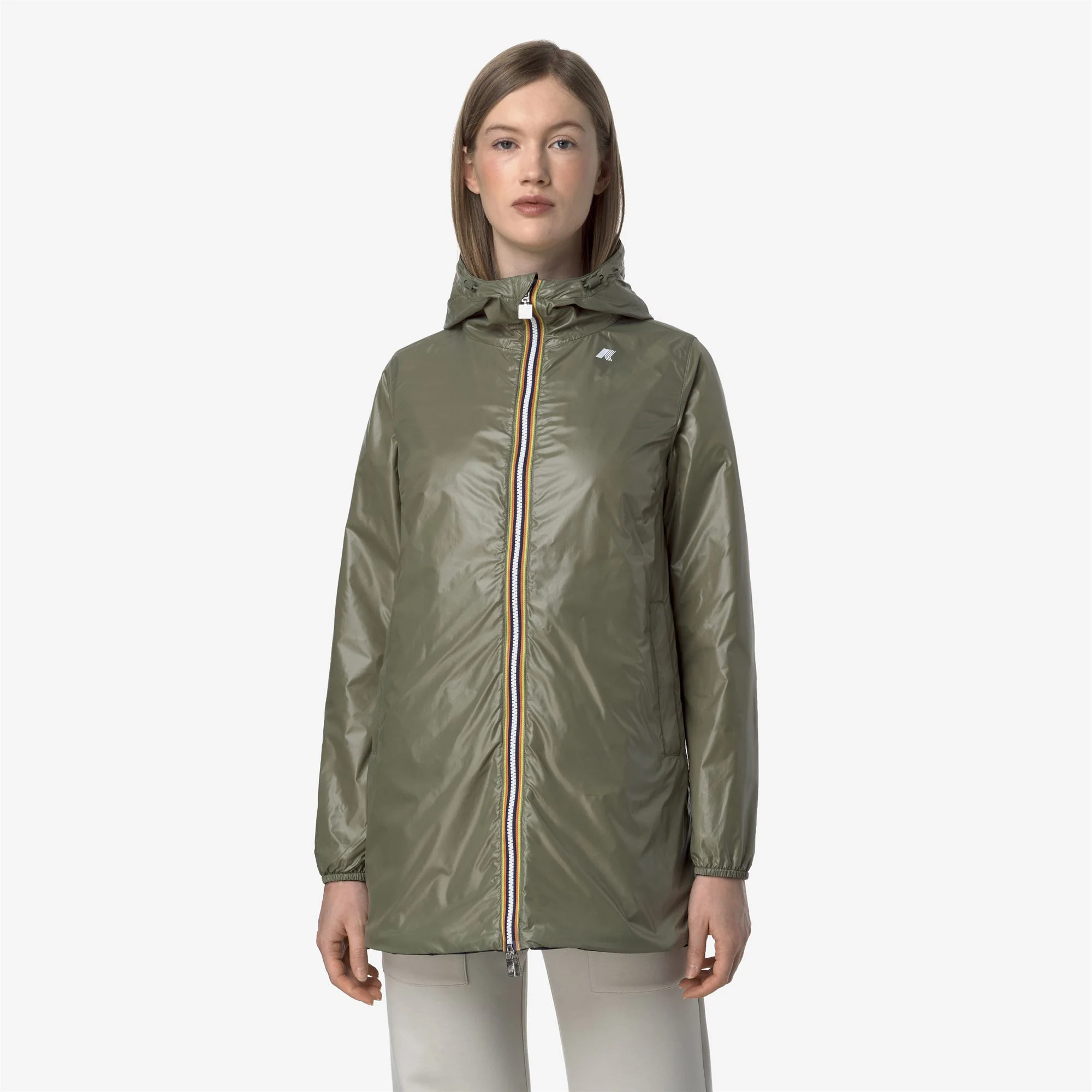 SOPHIE PLUS.2 REVERSIBLE - Jackets - Mid - Woman - BLUE DEPTH-GREEN LICHEN - Image 3