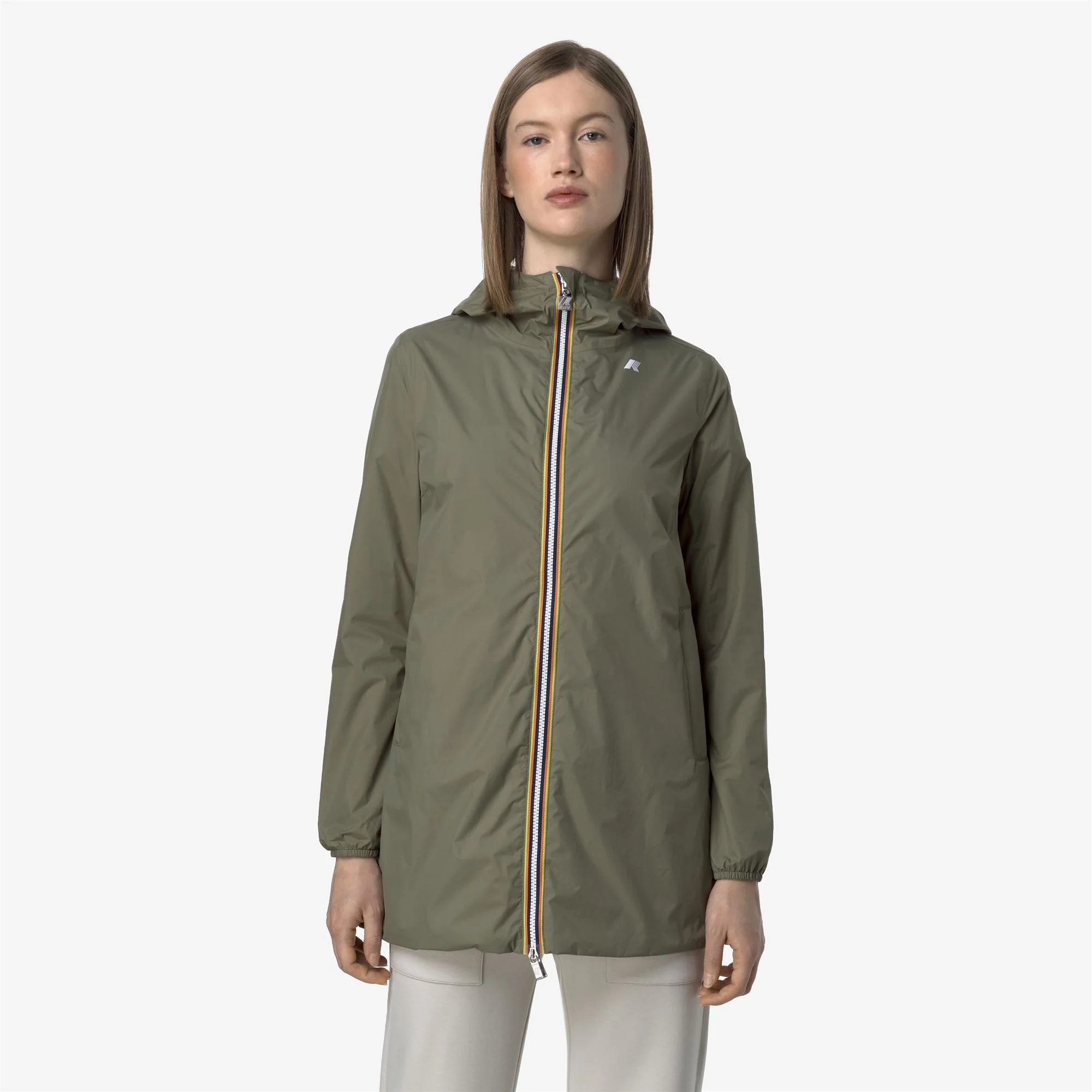 SOPHIE PLUS.2 REVERSIBLE - Jackets - Mid - Woman - GREEN LICHEN-BEIGE LT - Image 4