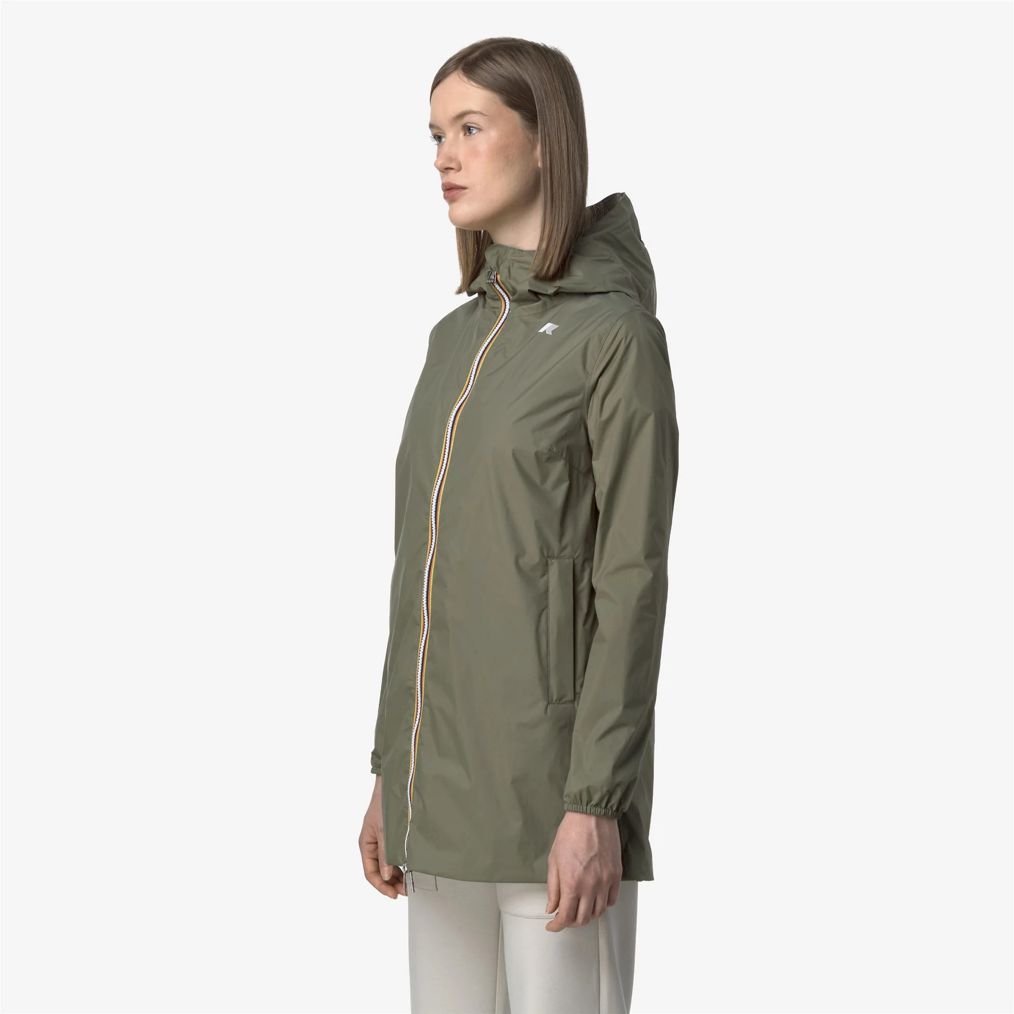 SOPHIE PLUS.2 REVERSIBLE - Jackets - Mid - Woman - GREEN LICHEN-BEIGE LT - Image 5