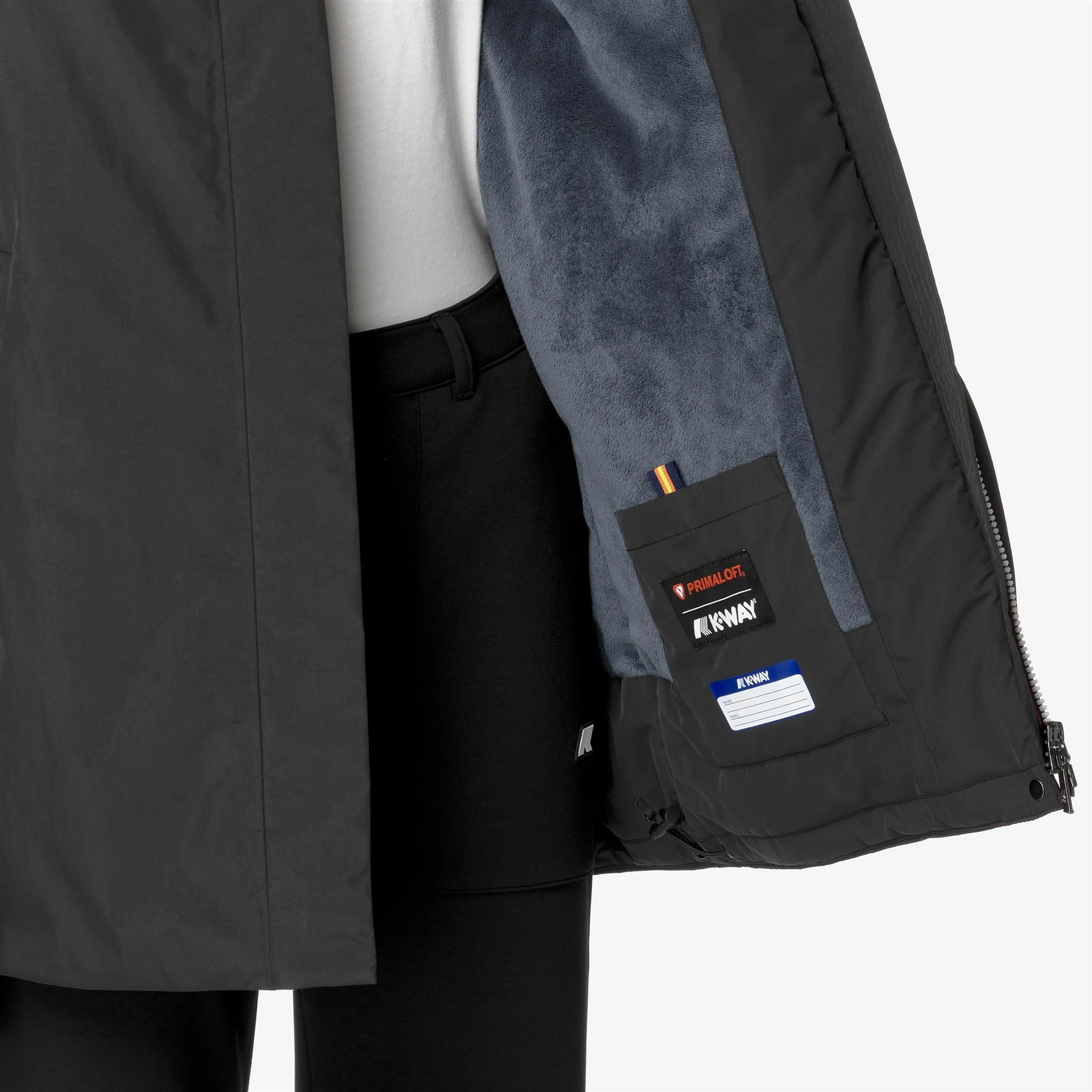 SOPHIE SOFT TOUCH MARMOTTA - Jackets - Mid - Woman - BLACK P-BLUE A - Image 2