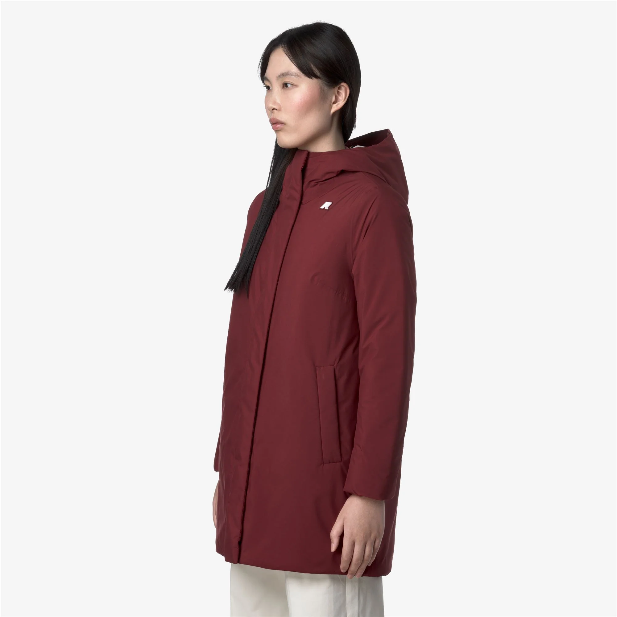 SOPHIE SOFT TOUCH MARMOTTA - Jackets - Mid - Woman - RED SYRAH-GREY GOAT - Image 4