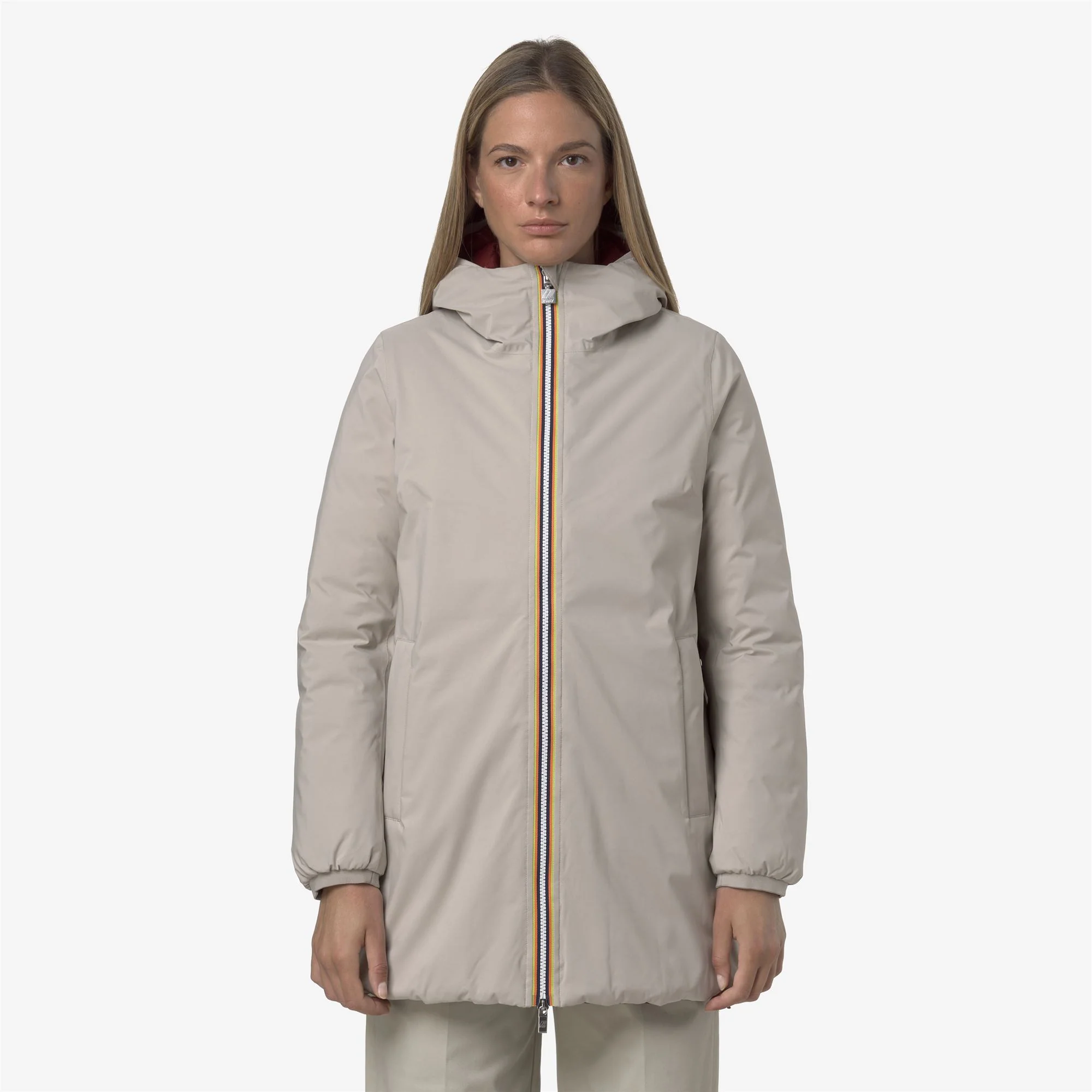 SOPHIE ST THERMO REVERSIBLE - Jackets - Mid - Woman - BEIGE CASHMERE-RED SYRAH - Image 4