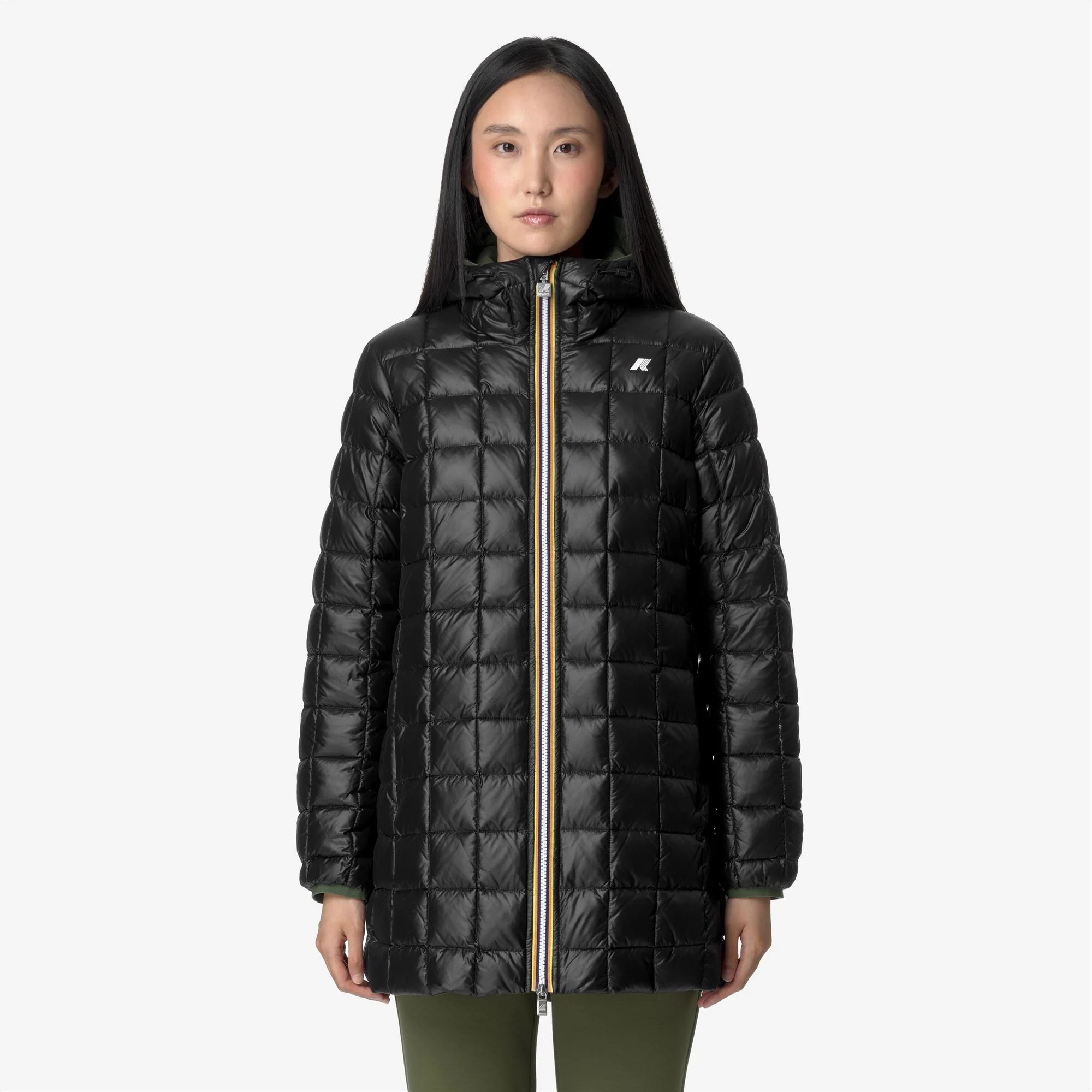 SOPHIE ST THERMO REVERSIBLE - Jackets - Mid - Woman - GREEN C-BLACK P - Image 3