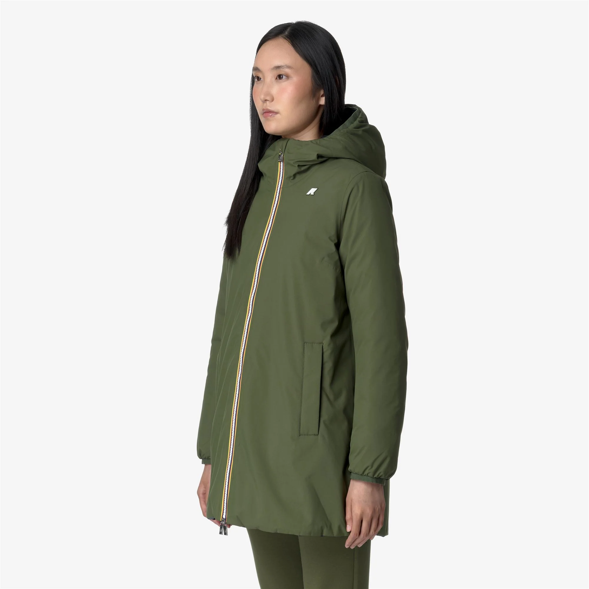 SOPHIE ST THERMO REVERSIBLE - Jackets - Mid - Woman - GREEN C-BLACK P - Image 5