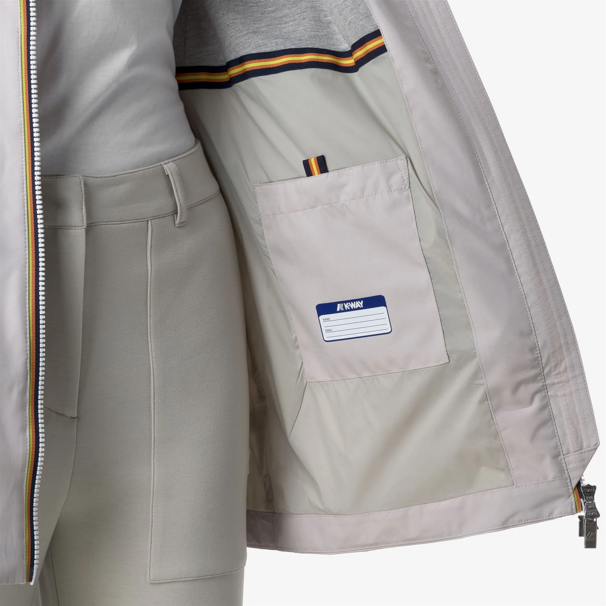 SOPHIE STRETCH POLY JERSEY - Jackets - Mid - Woman - BEIGE LT - Image 2