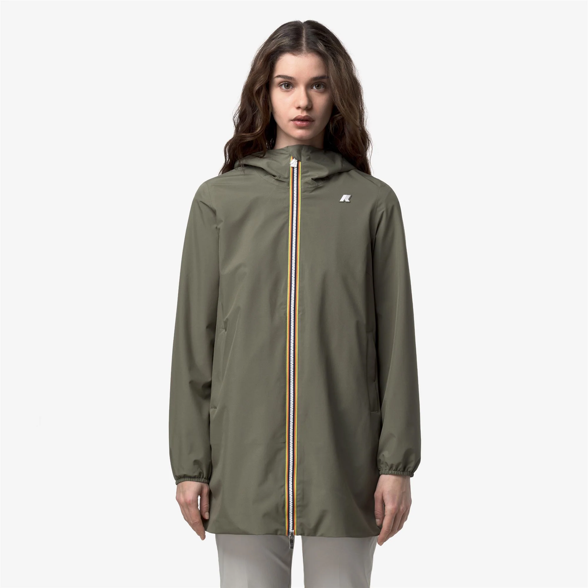 SOPHIE STRETCH POLY JERSEY - Jackets - Mid - Woman - GREEN LICHEN - Image 3