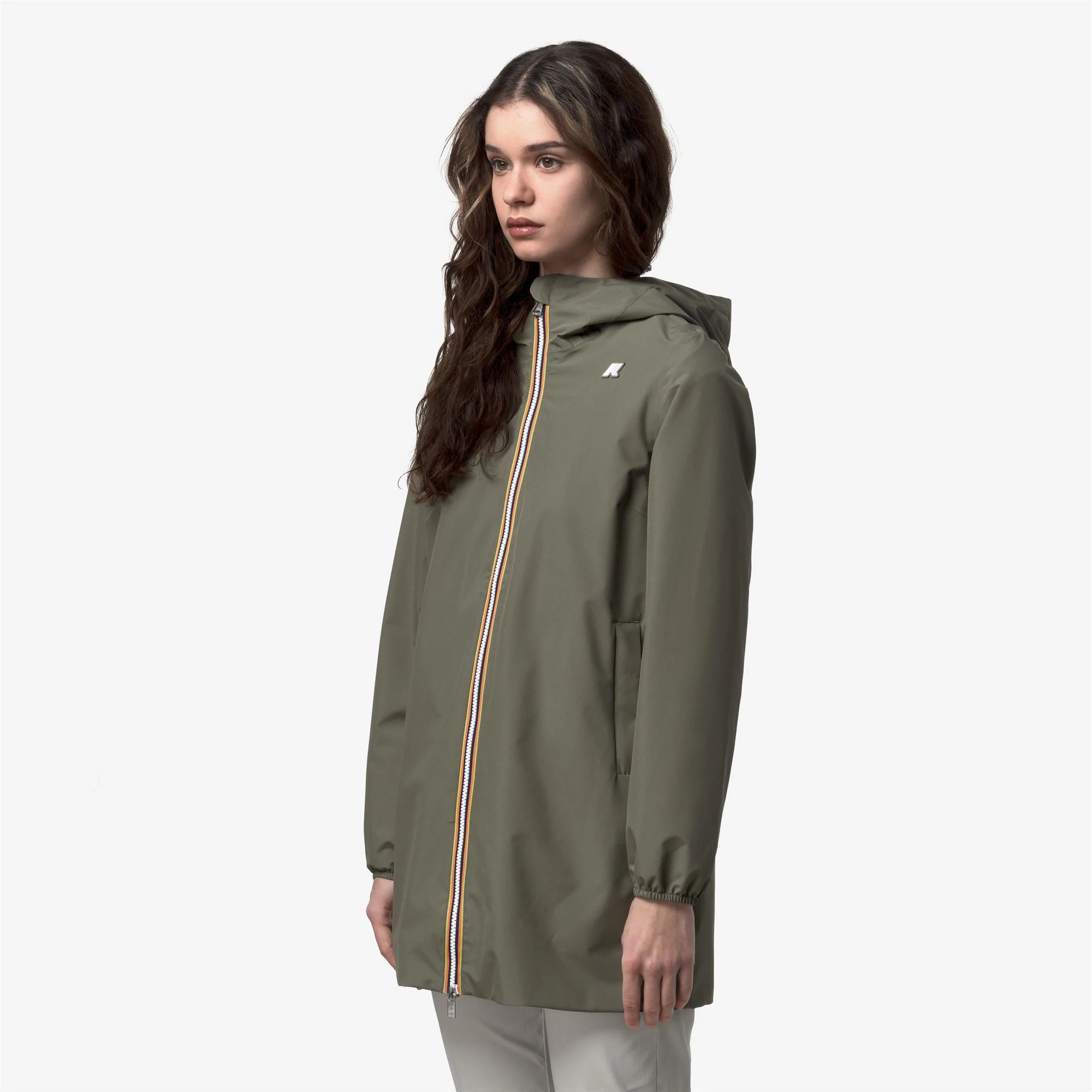 SOPHIE STRETCH POLY JERSEY - Jackets - Mid - Woman - GREEN LICHEN - Image 4