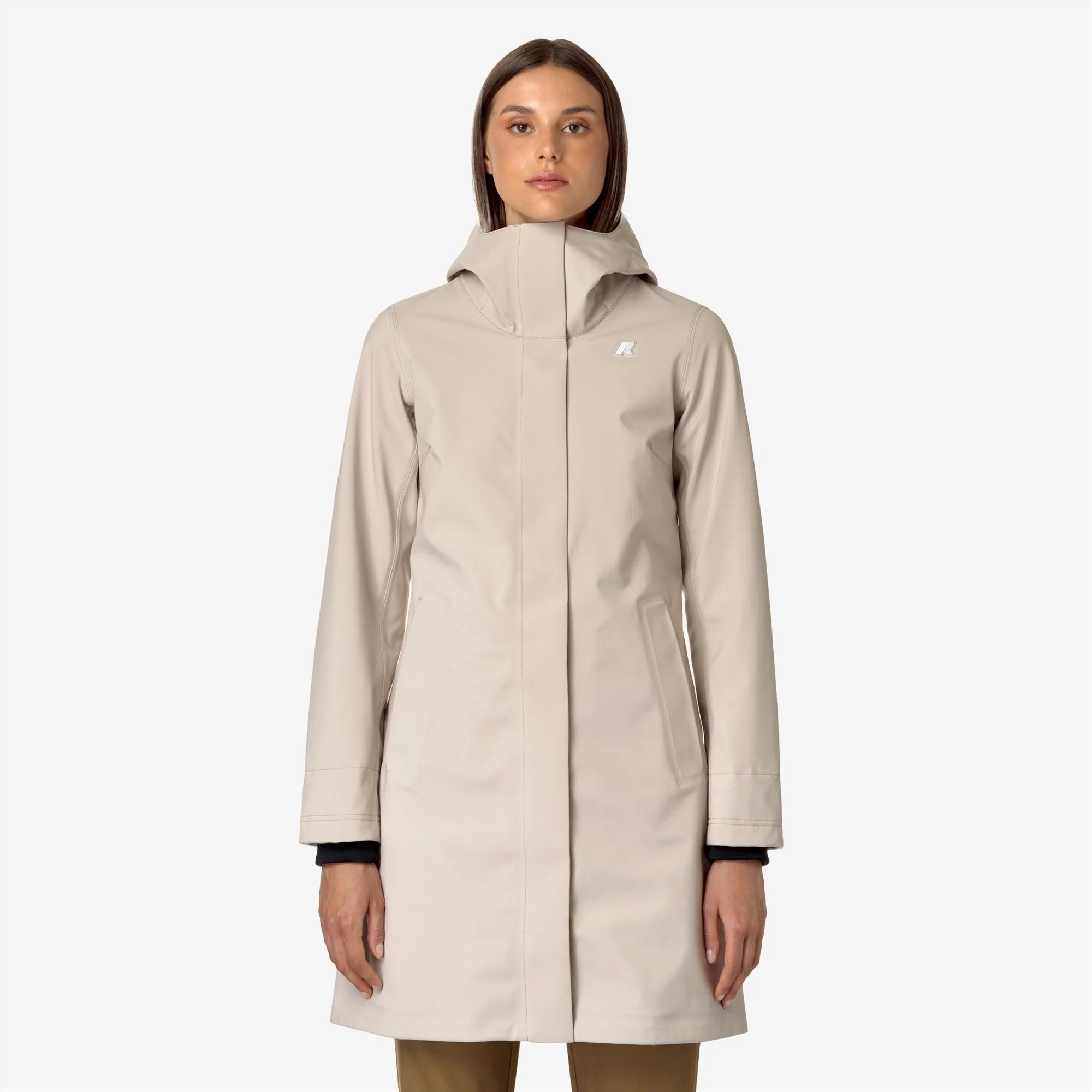 STEPHY BONDED - Jackets - 3/4 LENGTH - Woman - BEIGE G-BLUE D - Image 3