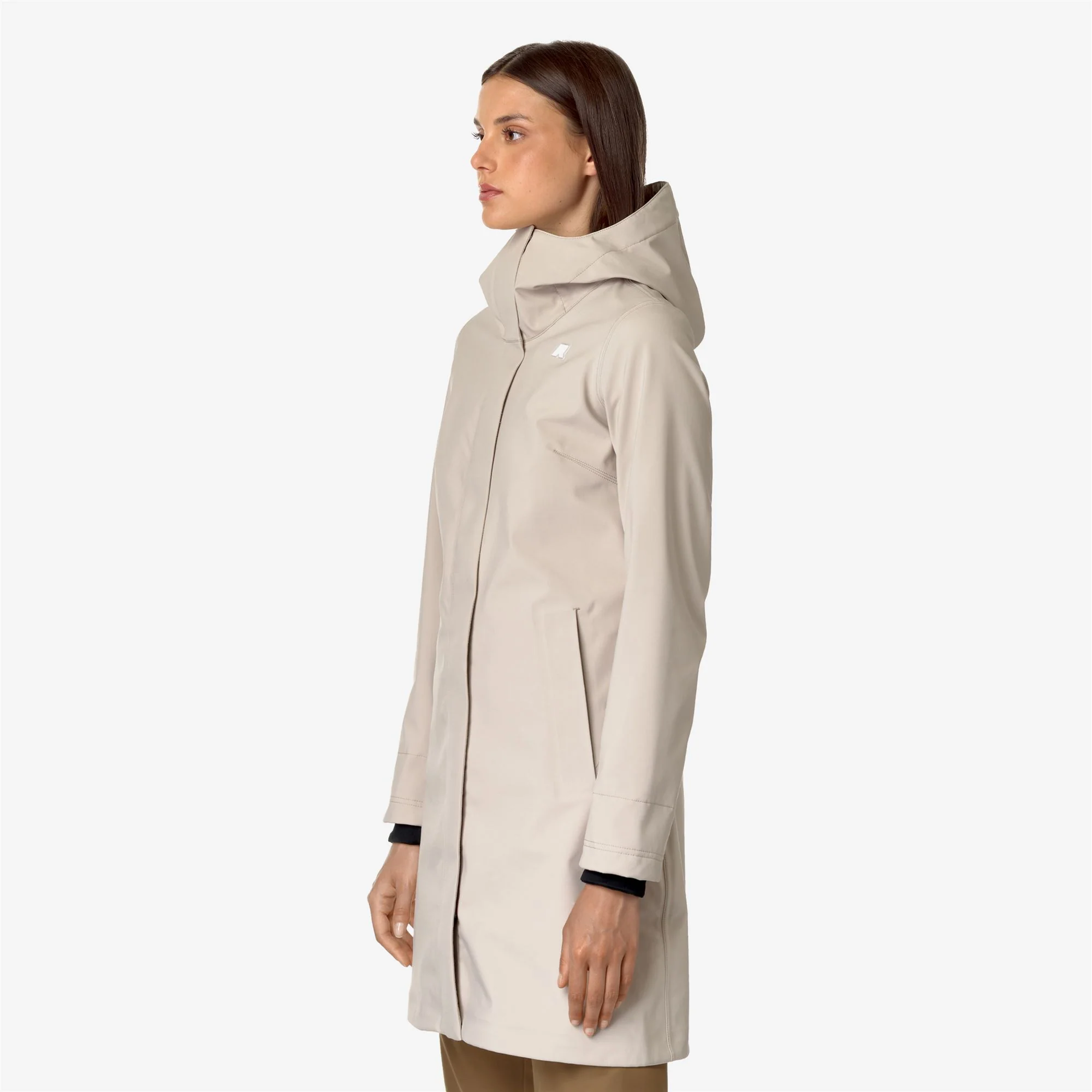 STEPHY BONDED - Jackets - 3/4 LENGTH - Woman - BEIGE G-BLUE D - Image 4
