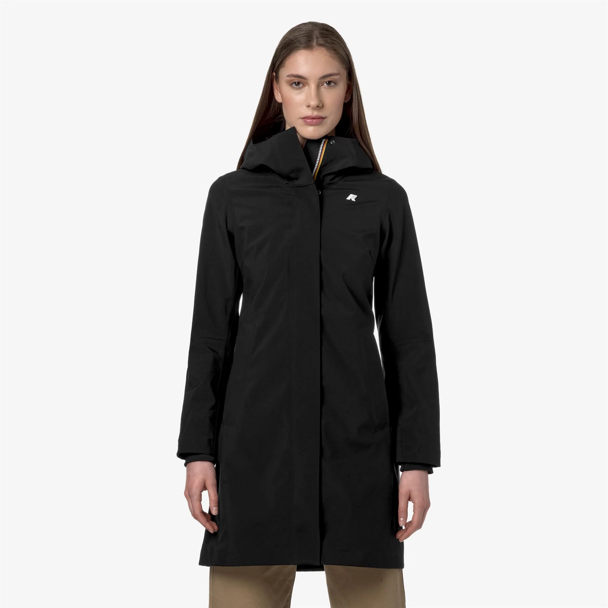STEPHY BONDED JERSEY - Jackets - 3/4 LENGTH - Woman - BLACK PURE - Image 3