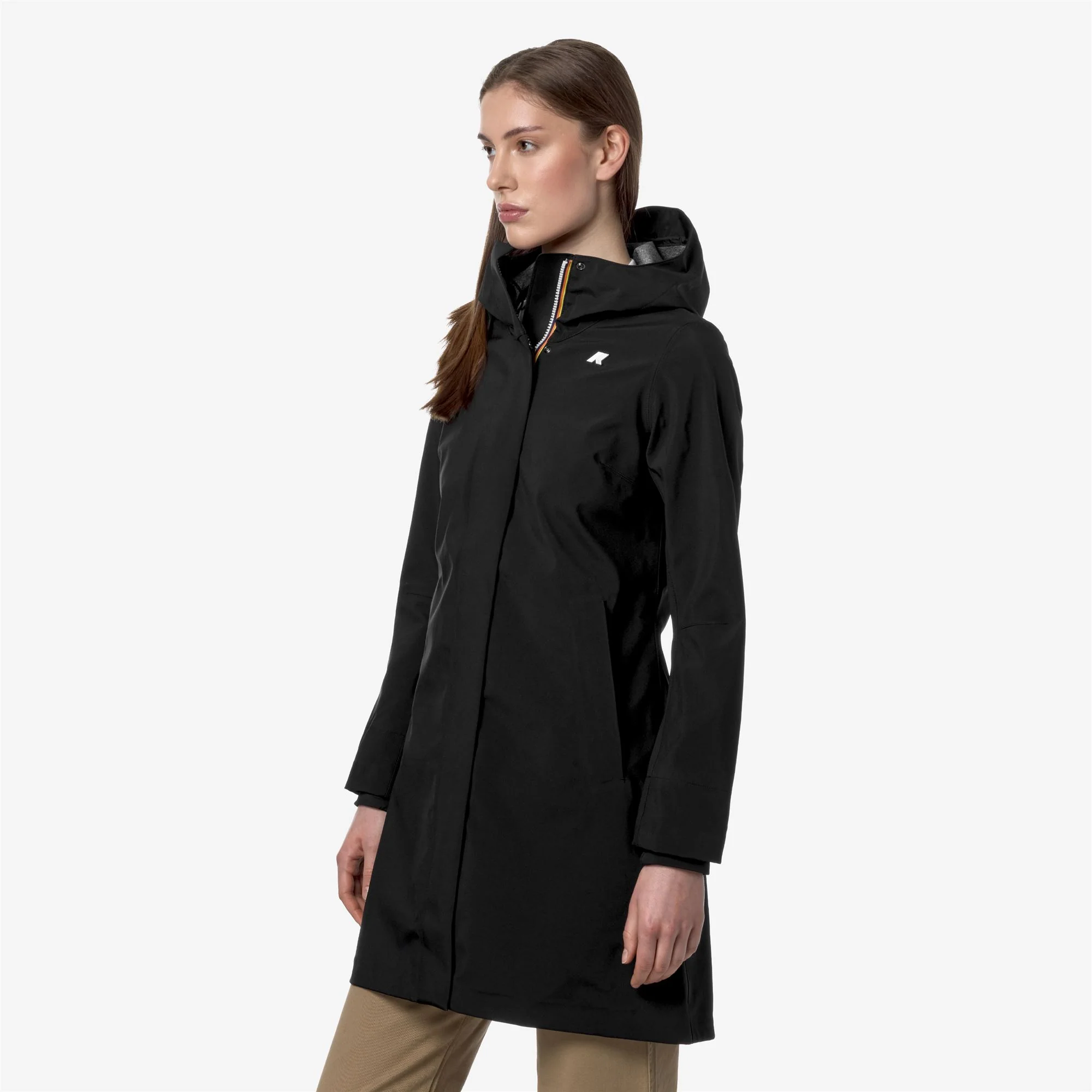 STEPHY BONDED JERSEY - Jackets - 3/4 LENGTH - Woman - BLACK PURE - Image 4