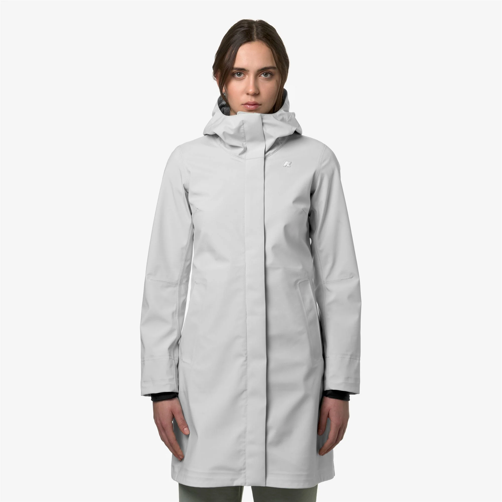 STEPHY BONDED JERSEY - Jackets - 3/4 LENGTH - Woman - WHITE - Image 3
